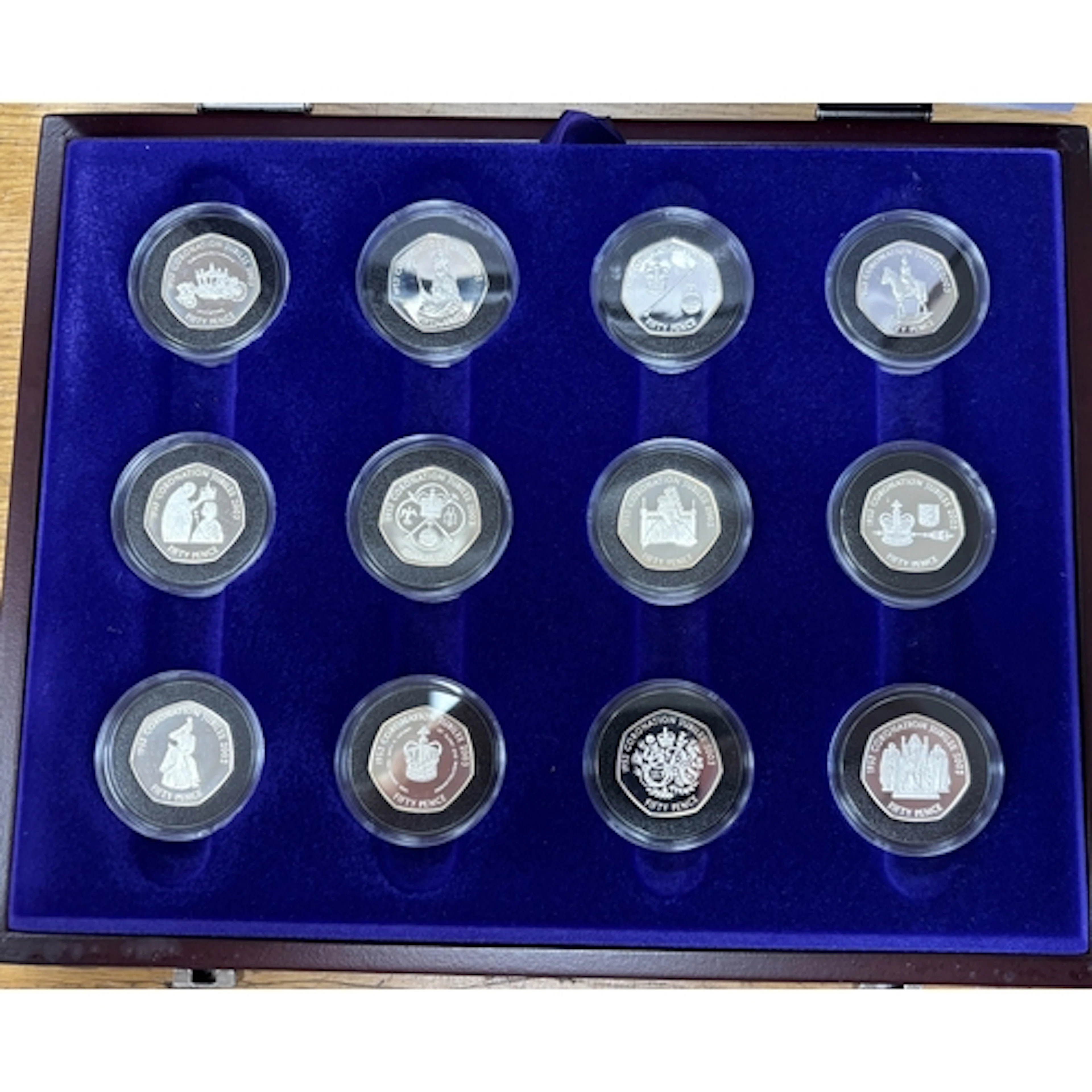 Channel Islands. 2003 silver proof FDC 50p collection of 12,...