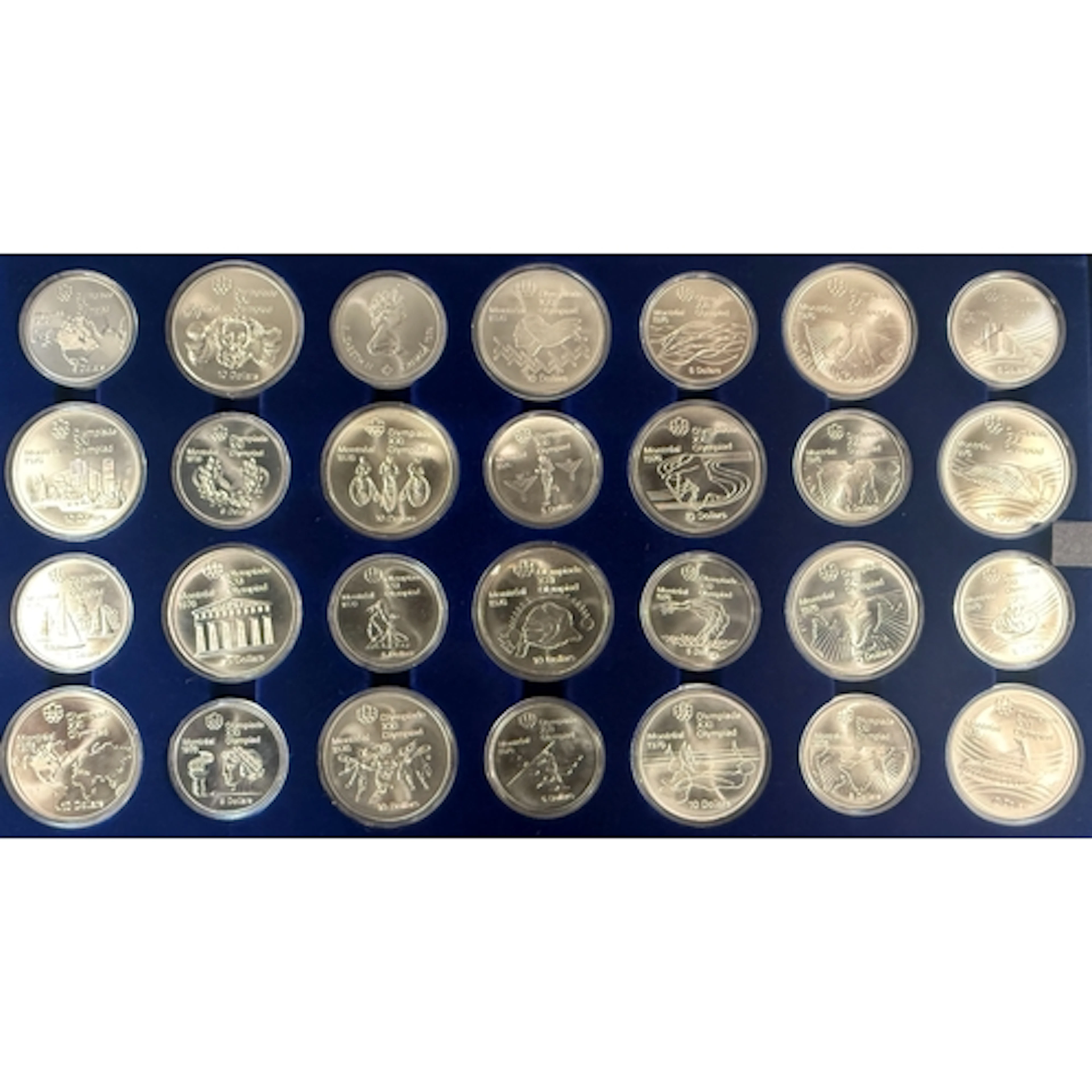 Canada 1973–76 Montreal Olympics complete 28-coin set, Serie...