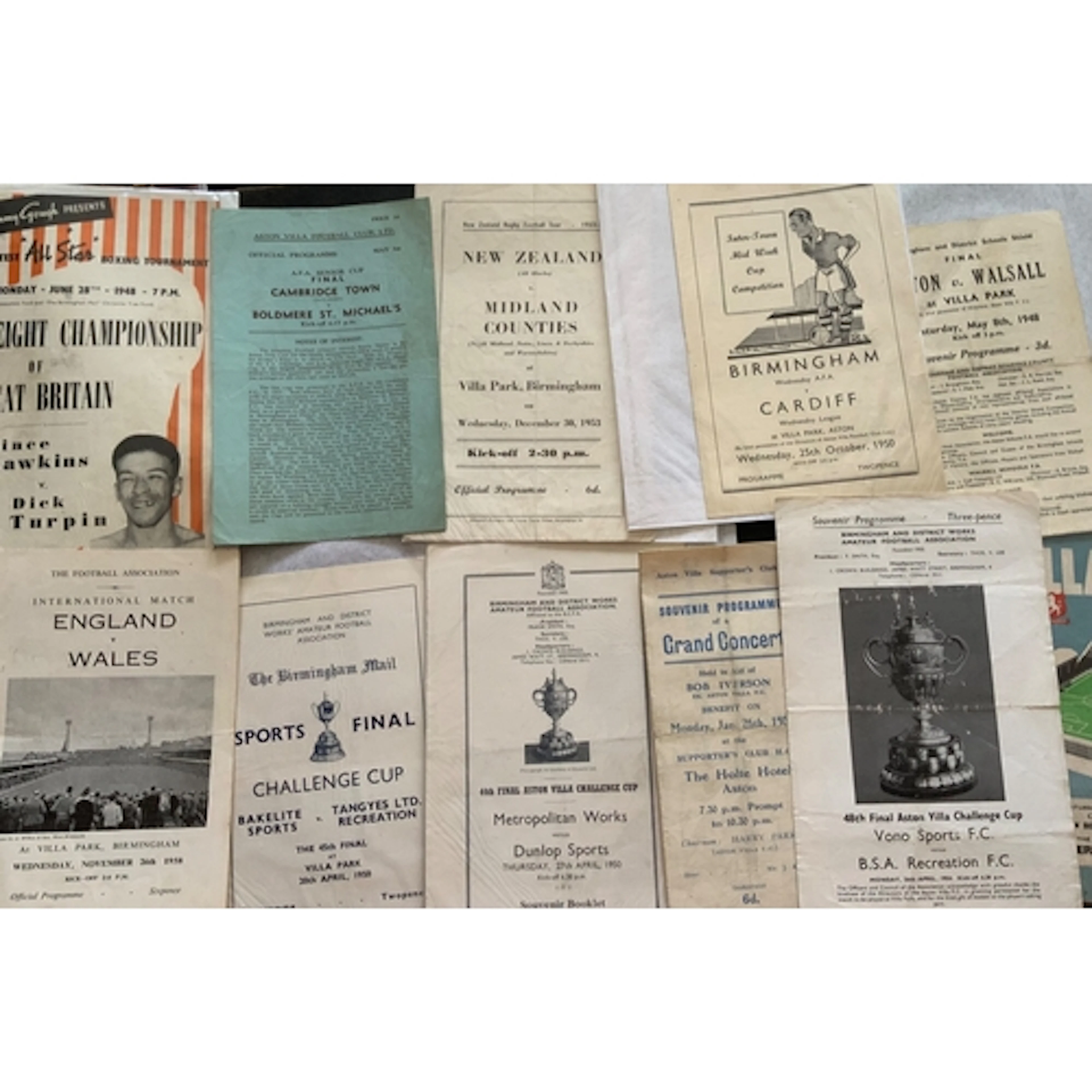 Football Programmes Played At Aston Villa: Wide range of dif...