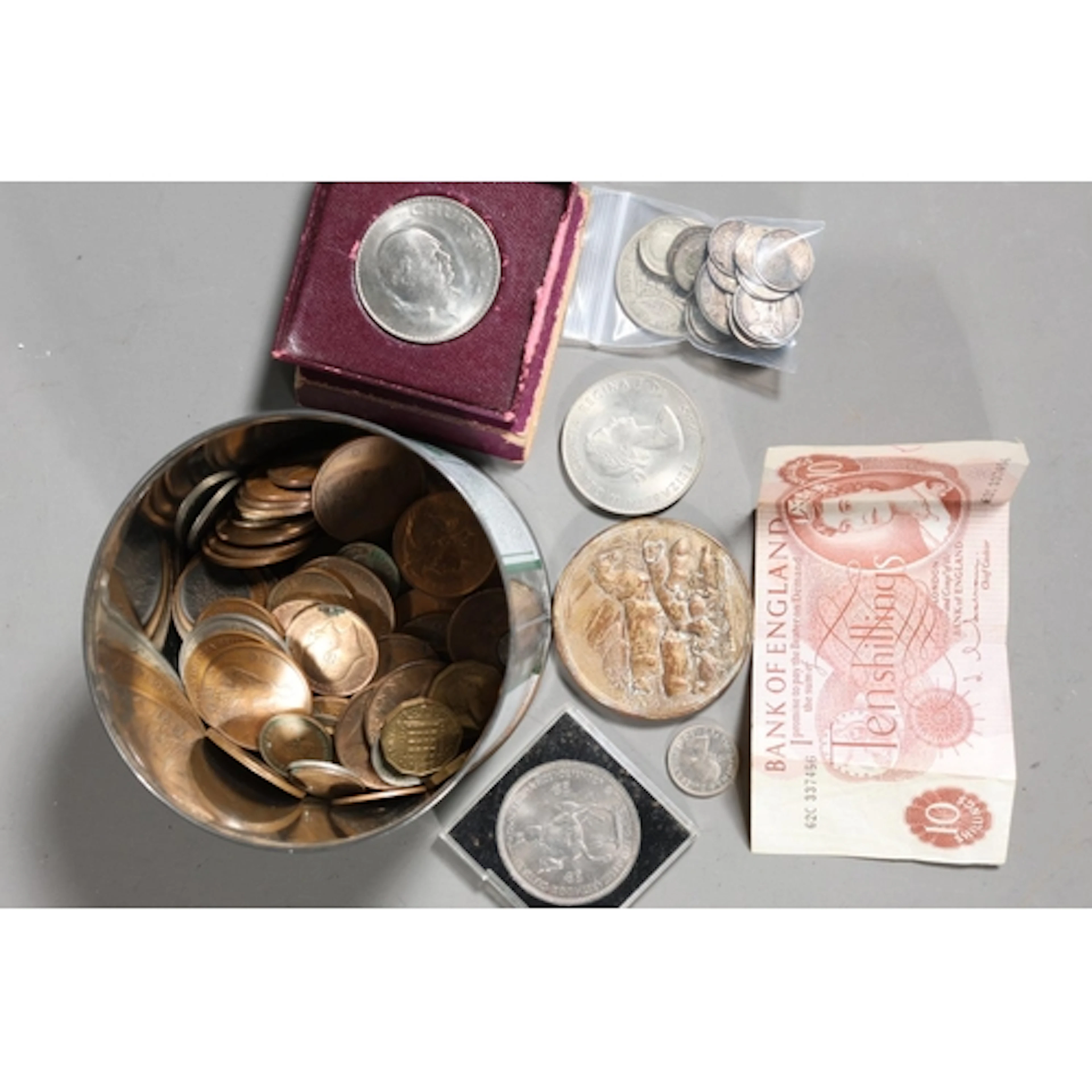 Coin collection to include UNITED KINGDOM pre-1925 silver co...