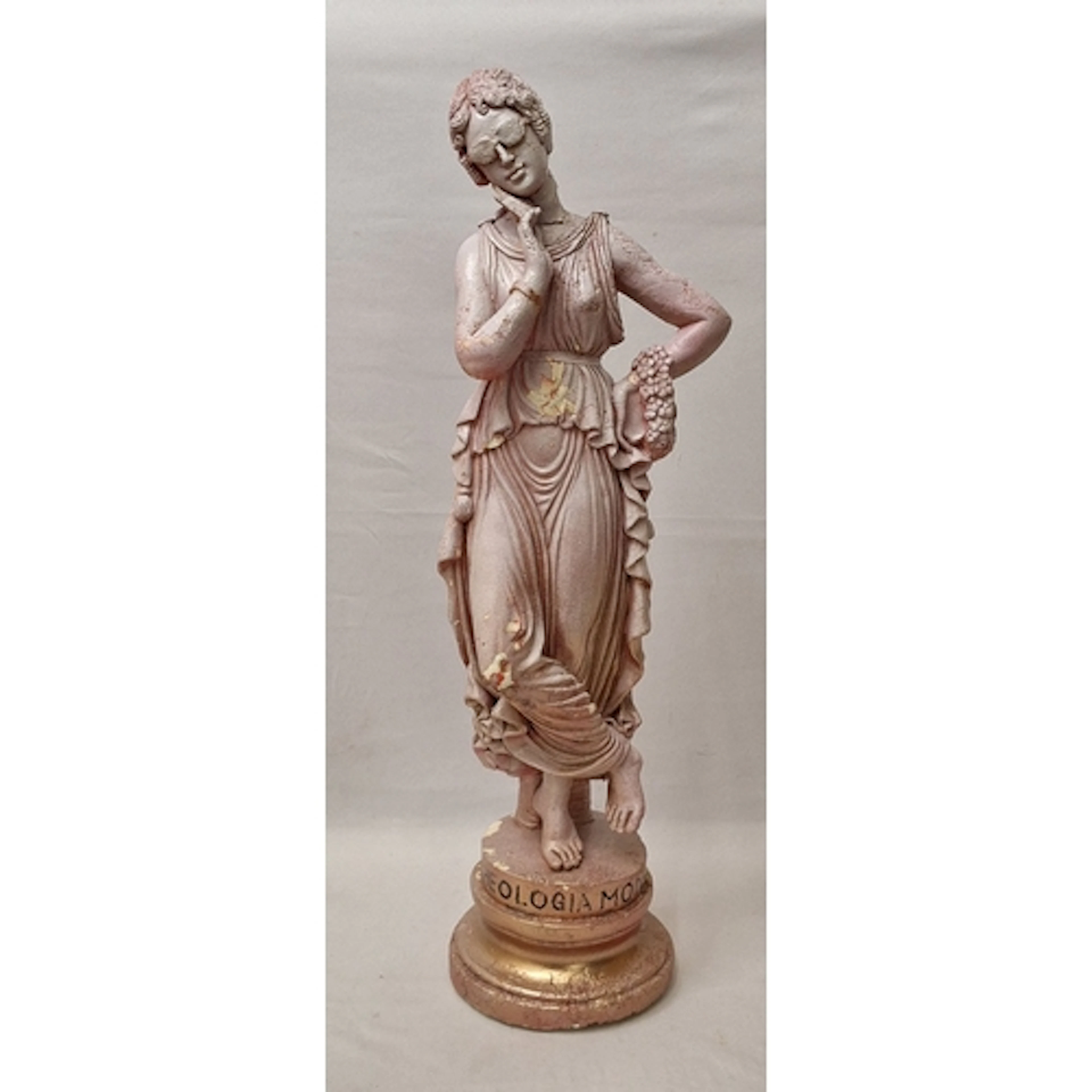 Cast Figurine Woman in Classical Dress wearing sunglasses & ...