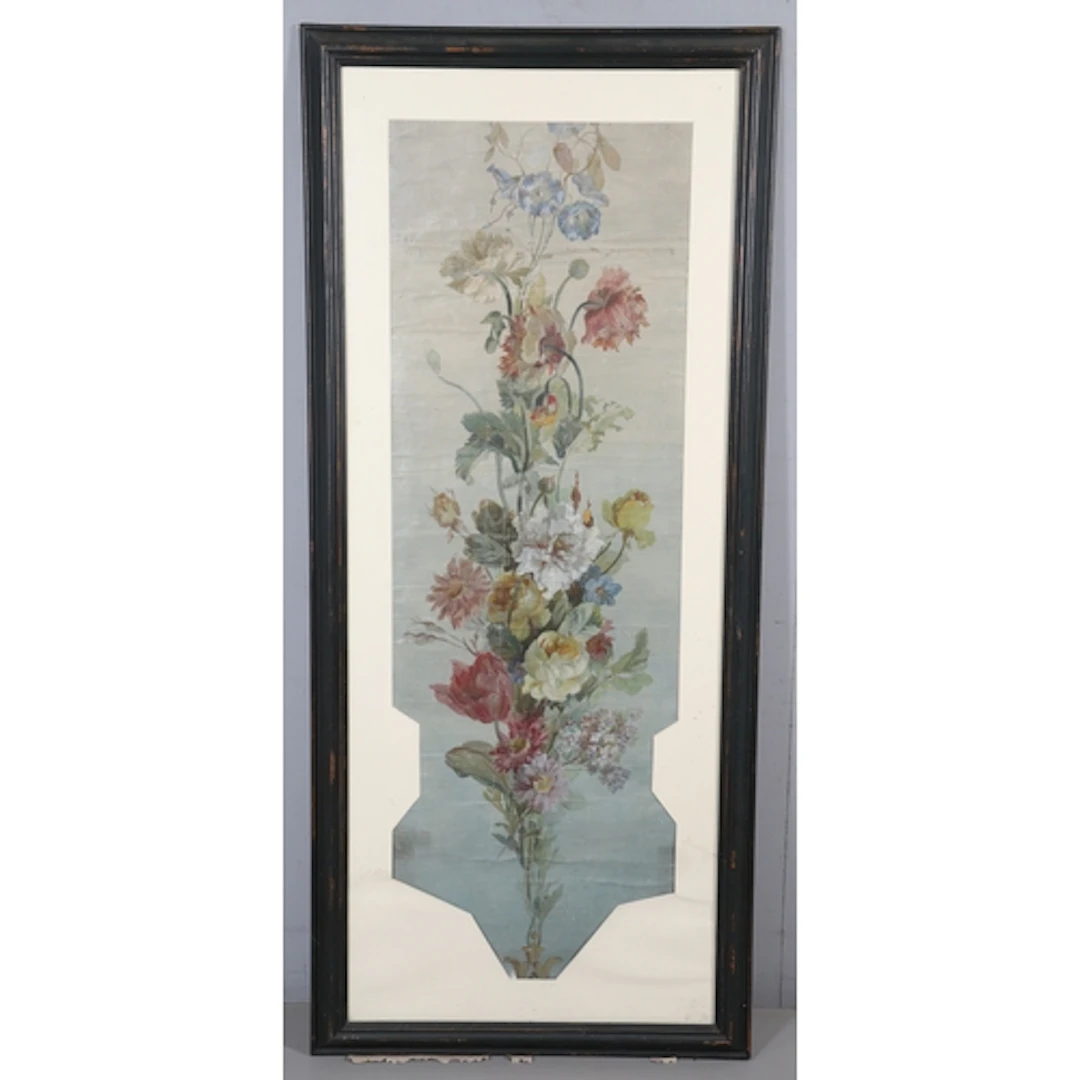18TH/19TH CENTURY FRENCH SCHOOL. HANGING FLORAL SPRAY, DESIG...
