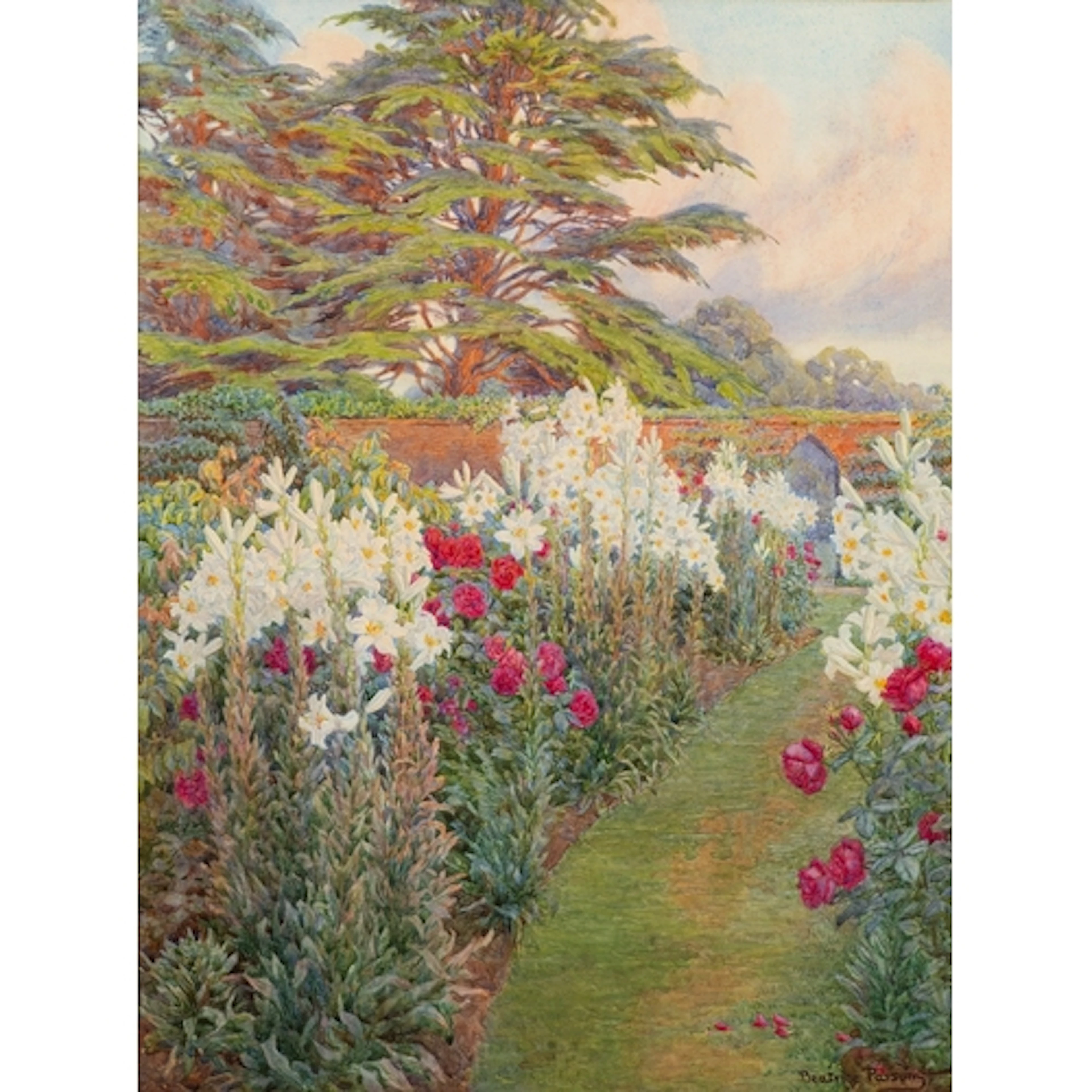 Beatrice Emma Parsons (British, 1869-1955) - Study of a gard...
