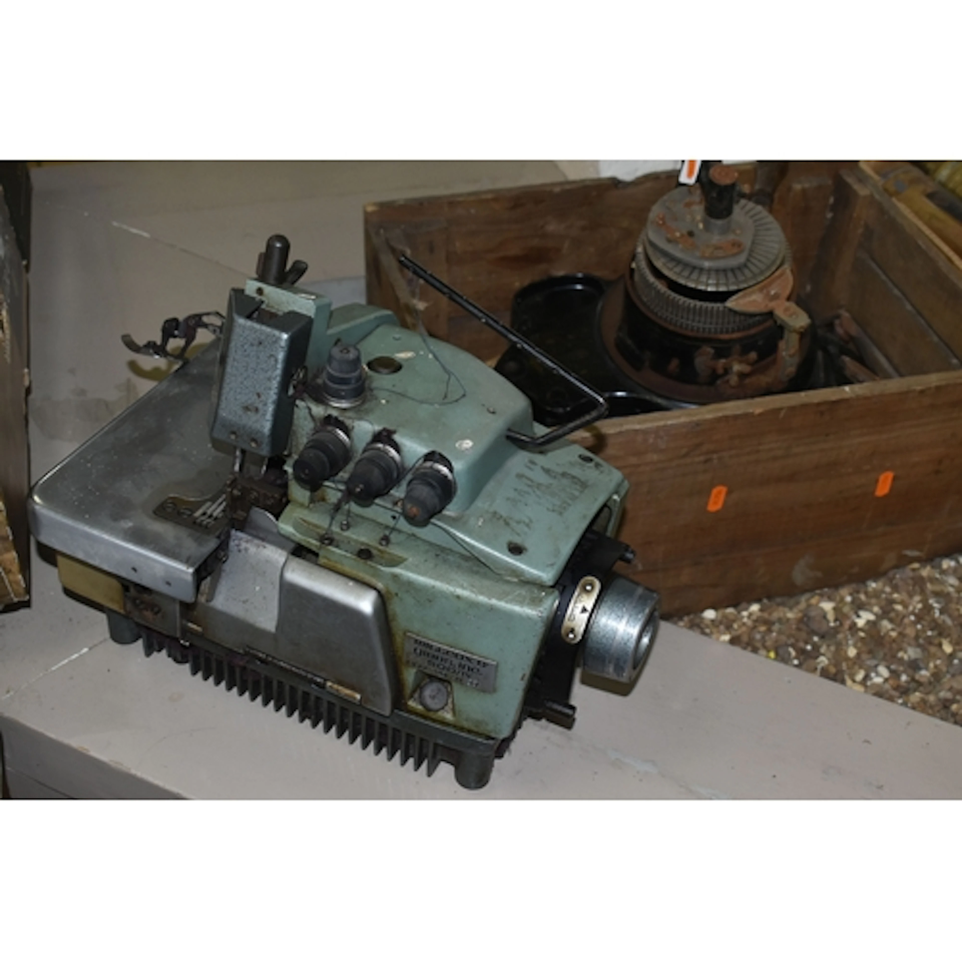 TWO INDUSTRIAL SEWING RELATED ITEMS the first is a Willcox G...