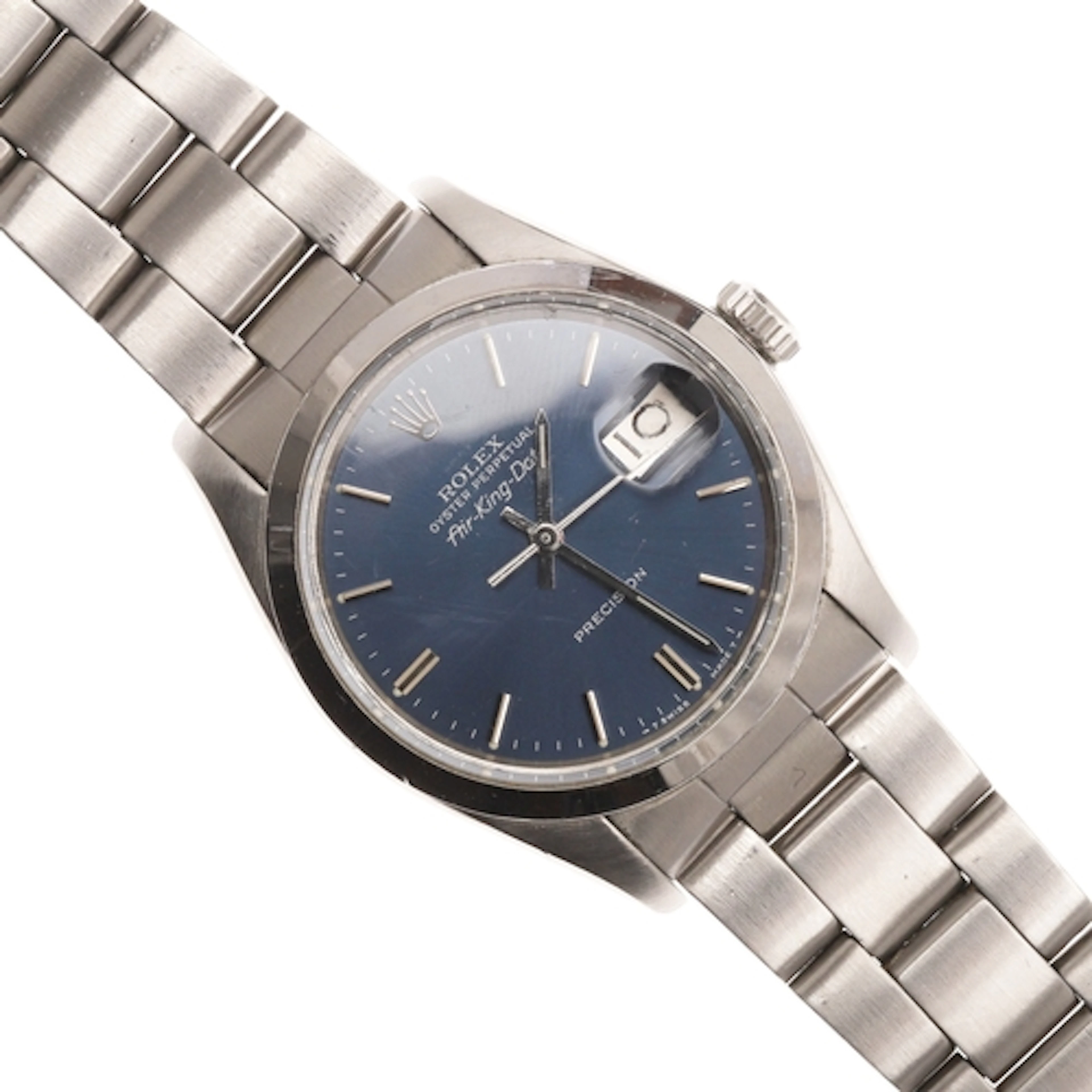 A GENTLEMAN'S STAINLESS STEEL OYSTER PERPETUAL AIR-KING-DATE...