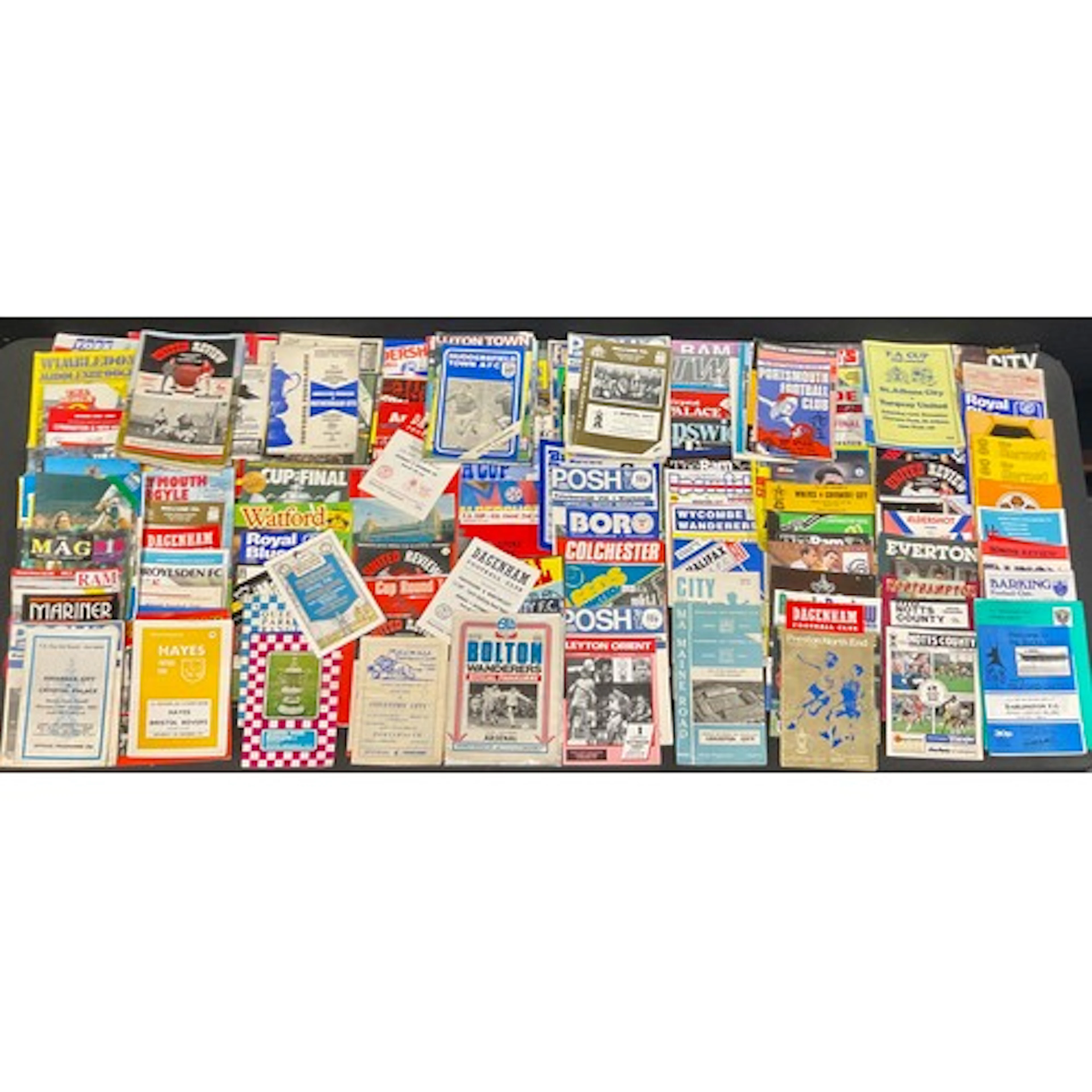 Football Memorabilia- A quantity of FA cup match programmes,...