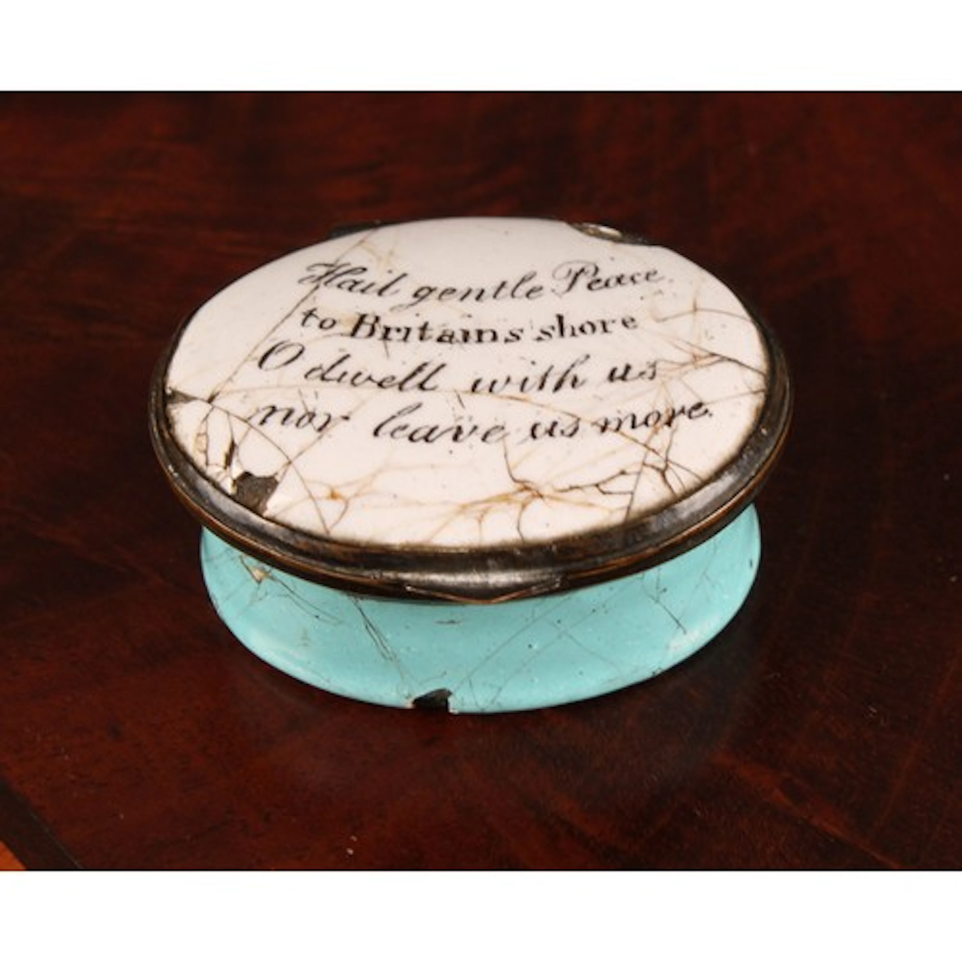 American interest - an unusual 18th century Bilston Enamel p...