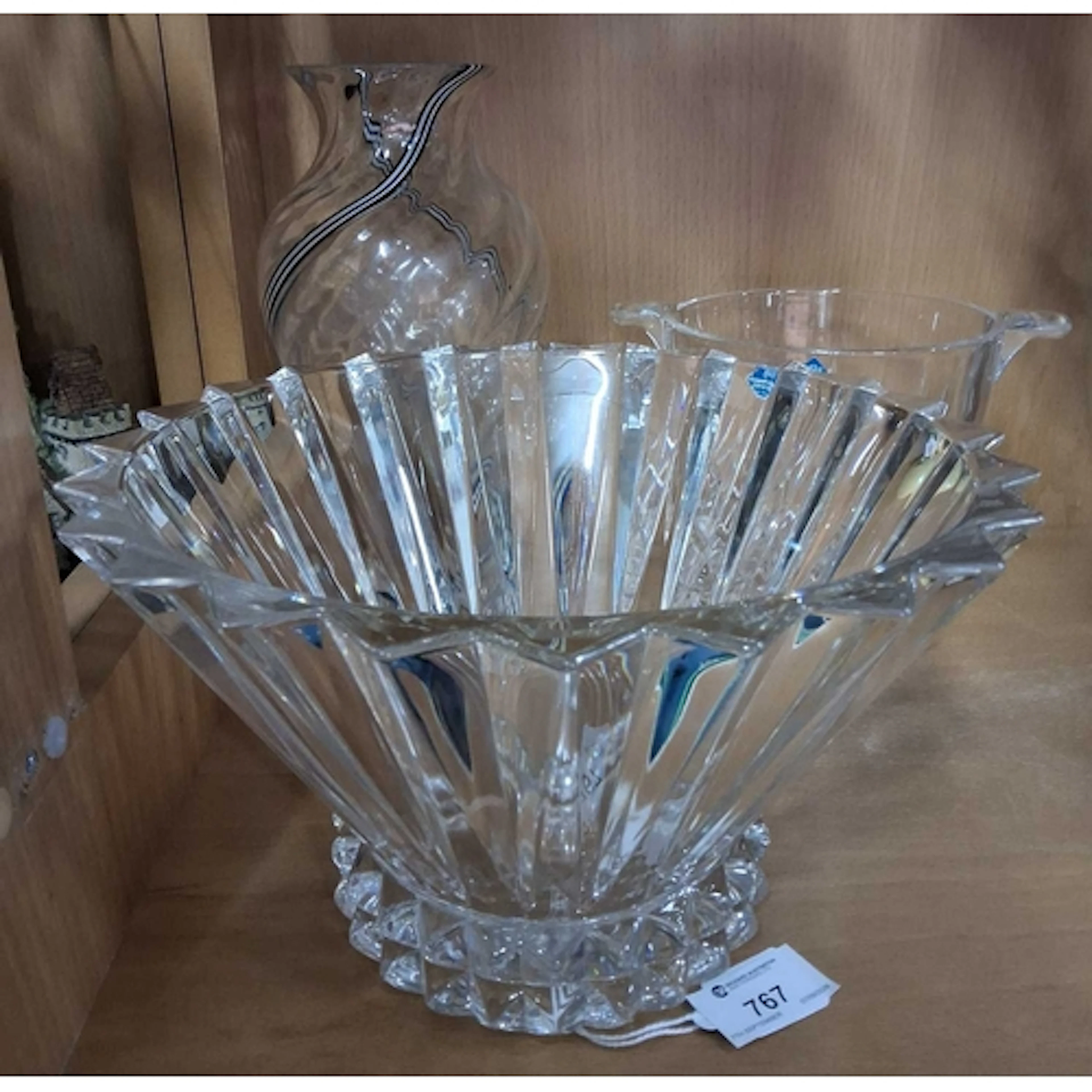 A GROUP OF CUT CRYSTAL AND OTHER GLASS WARES, comprising a R...