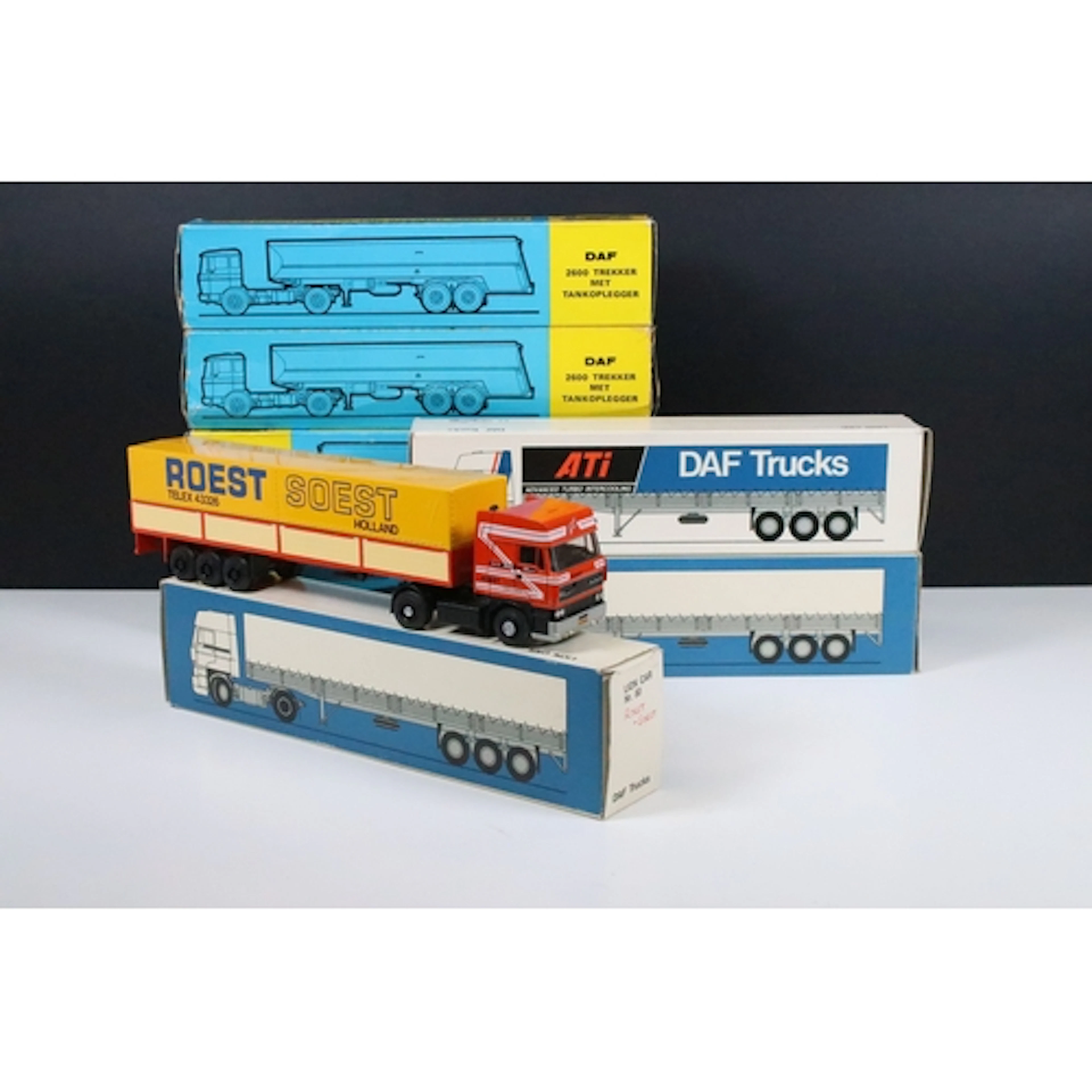 Seven boxed Lion Car DAF haulage diecast models to include ...
