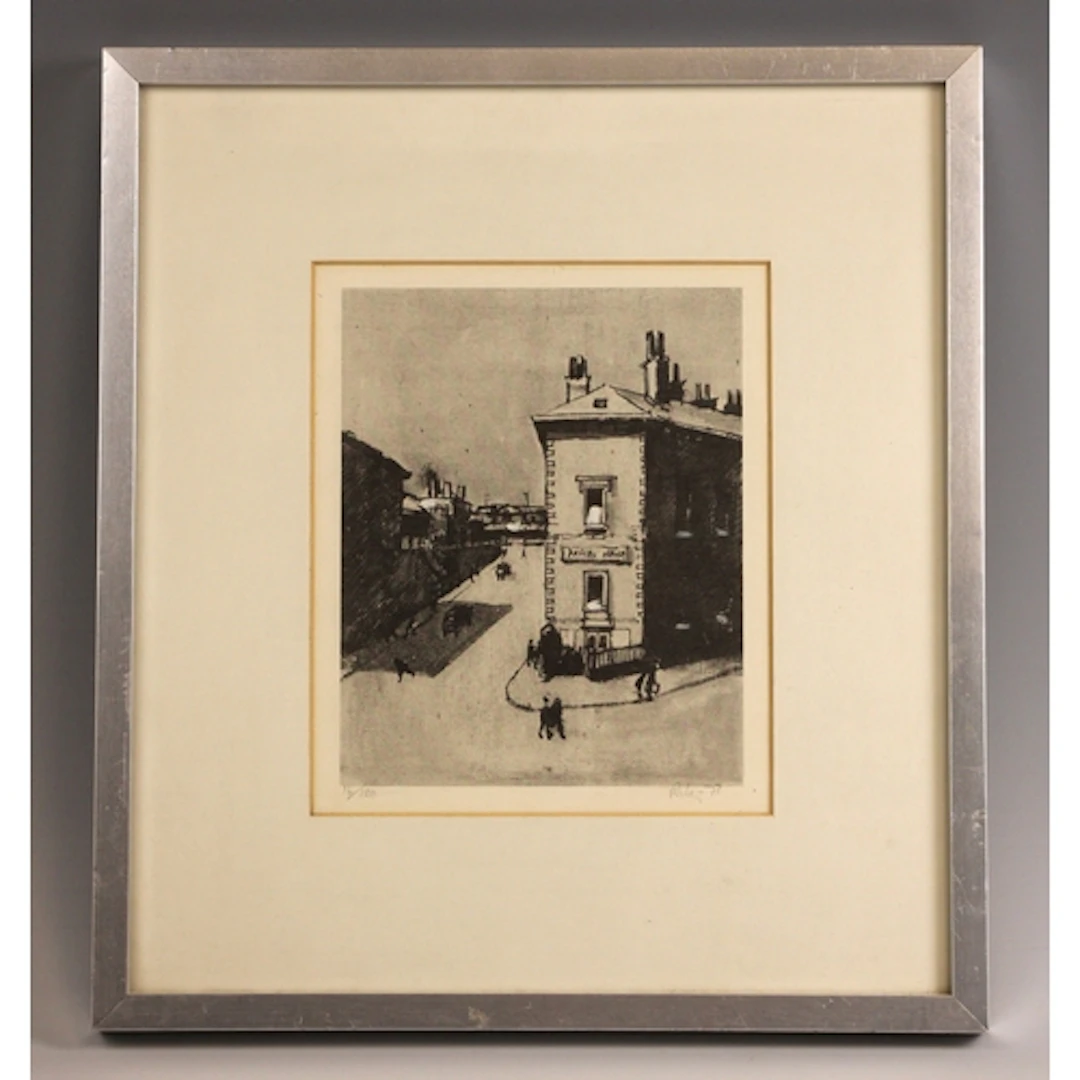 Harold Riley (British, 1934-2023), Parcel Office at Victor...