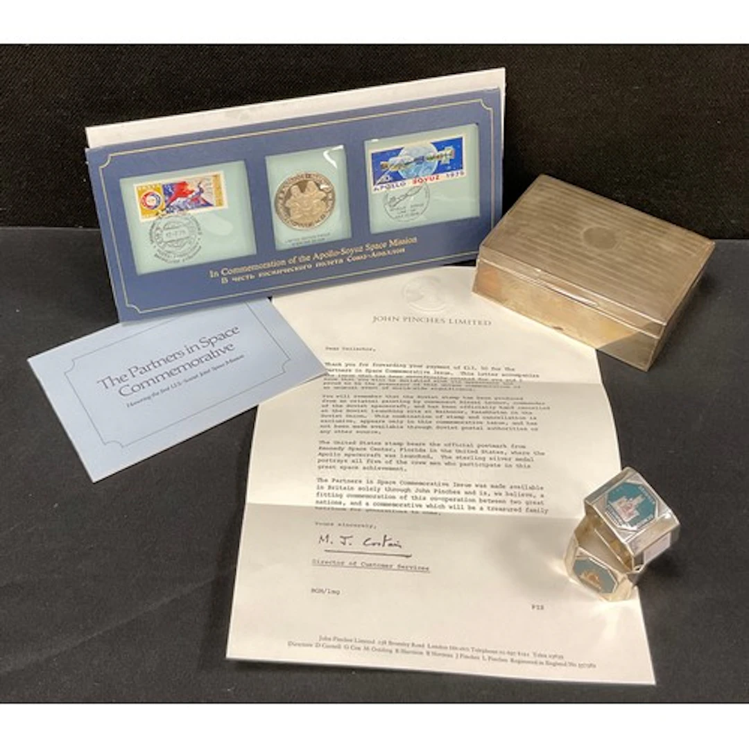 A limited edition silver proof medallion commemorating the A...