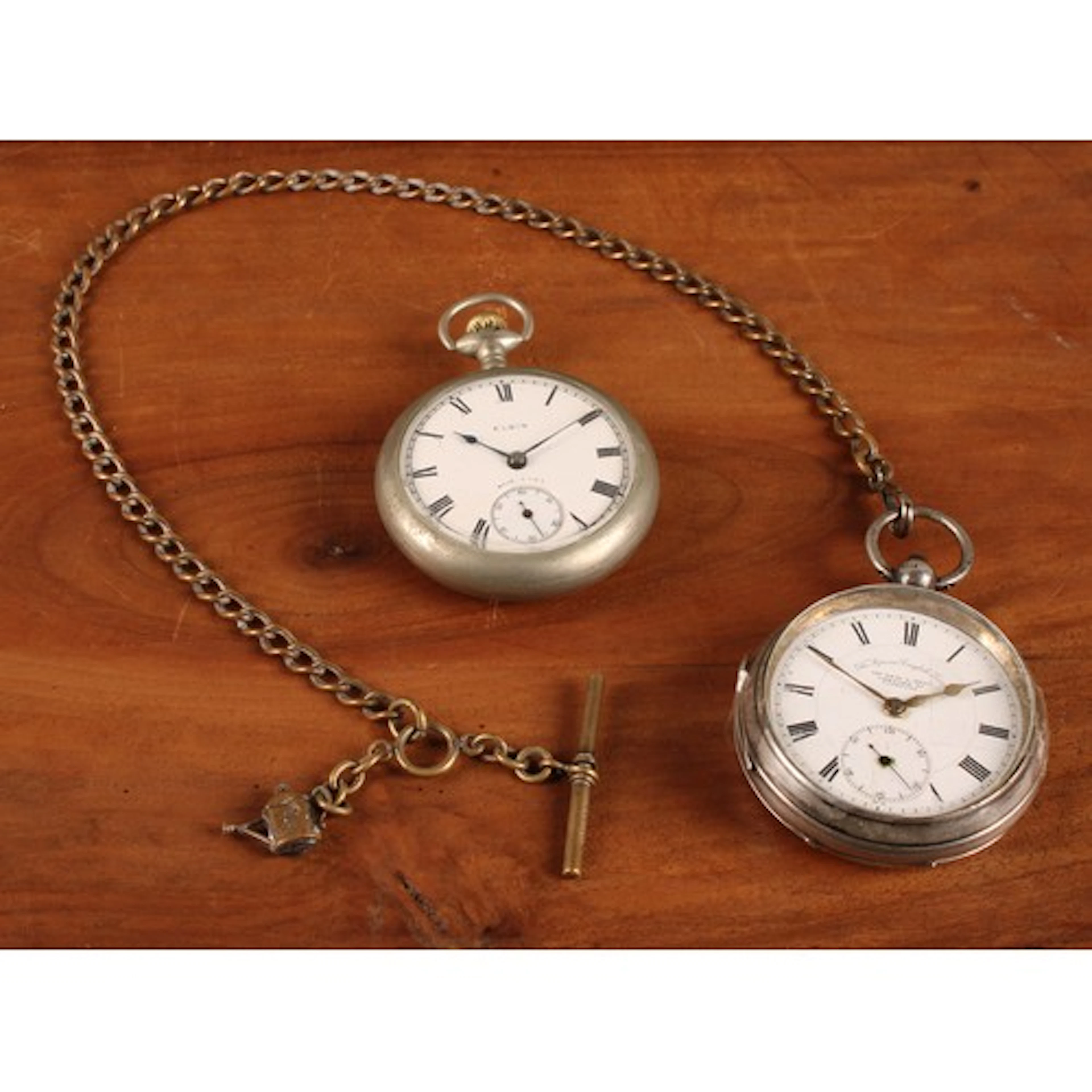 A George V silver cased pocket watch, The Superior English L...