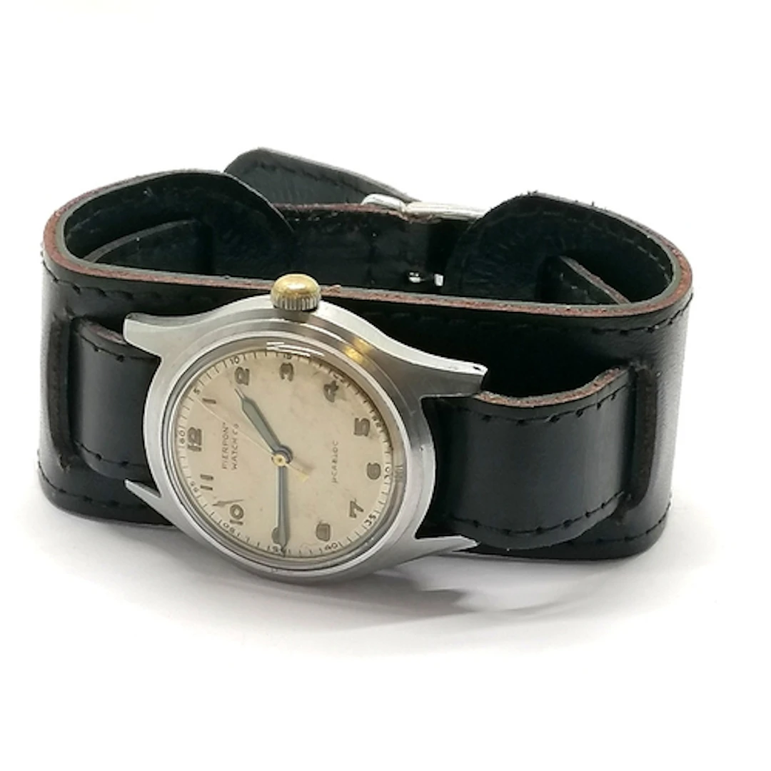 Pierpont vintage military style manual wind wristwatch with ...
