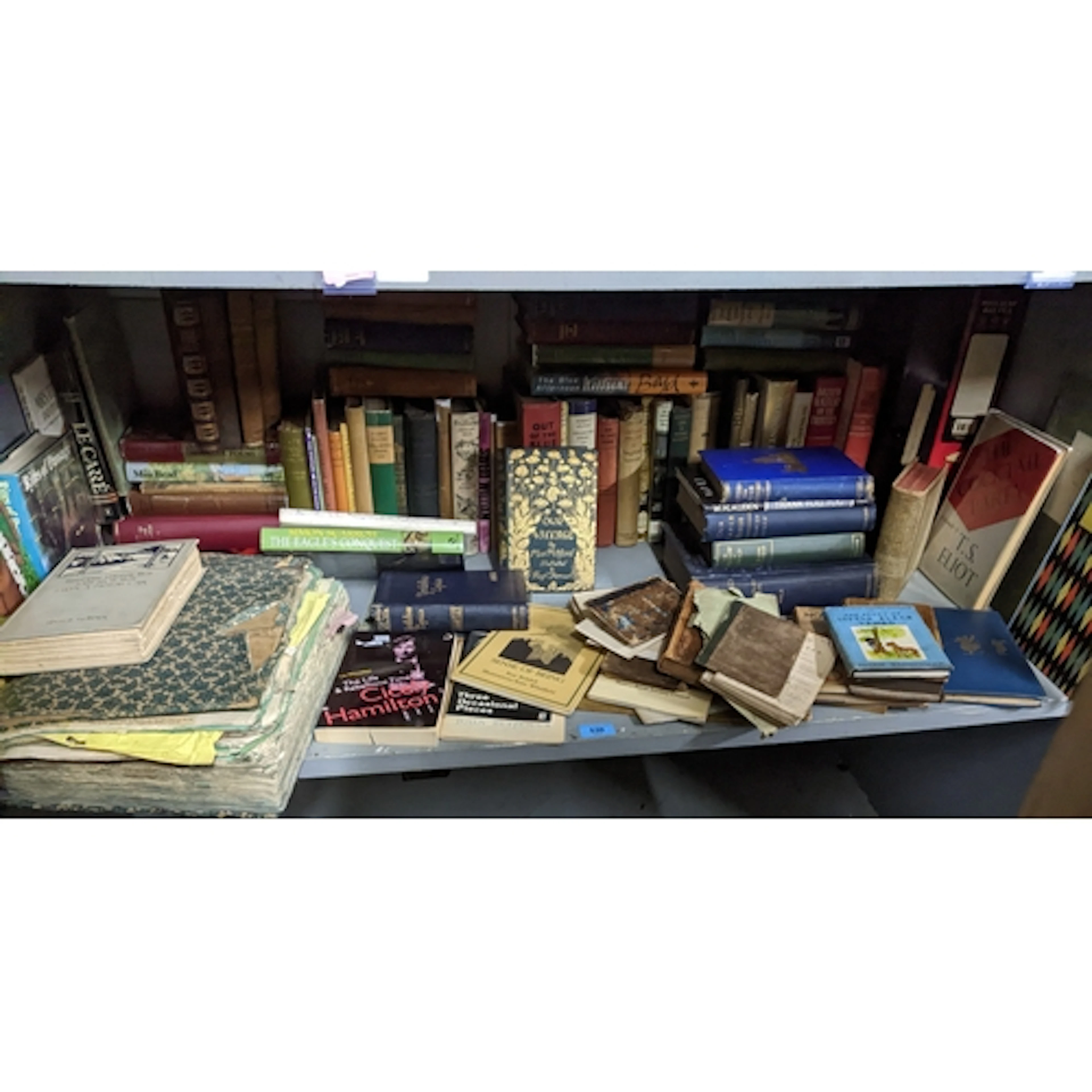 A selection of books to include titles by T S Eliot, Miss Mi...