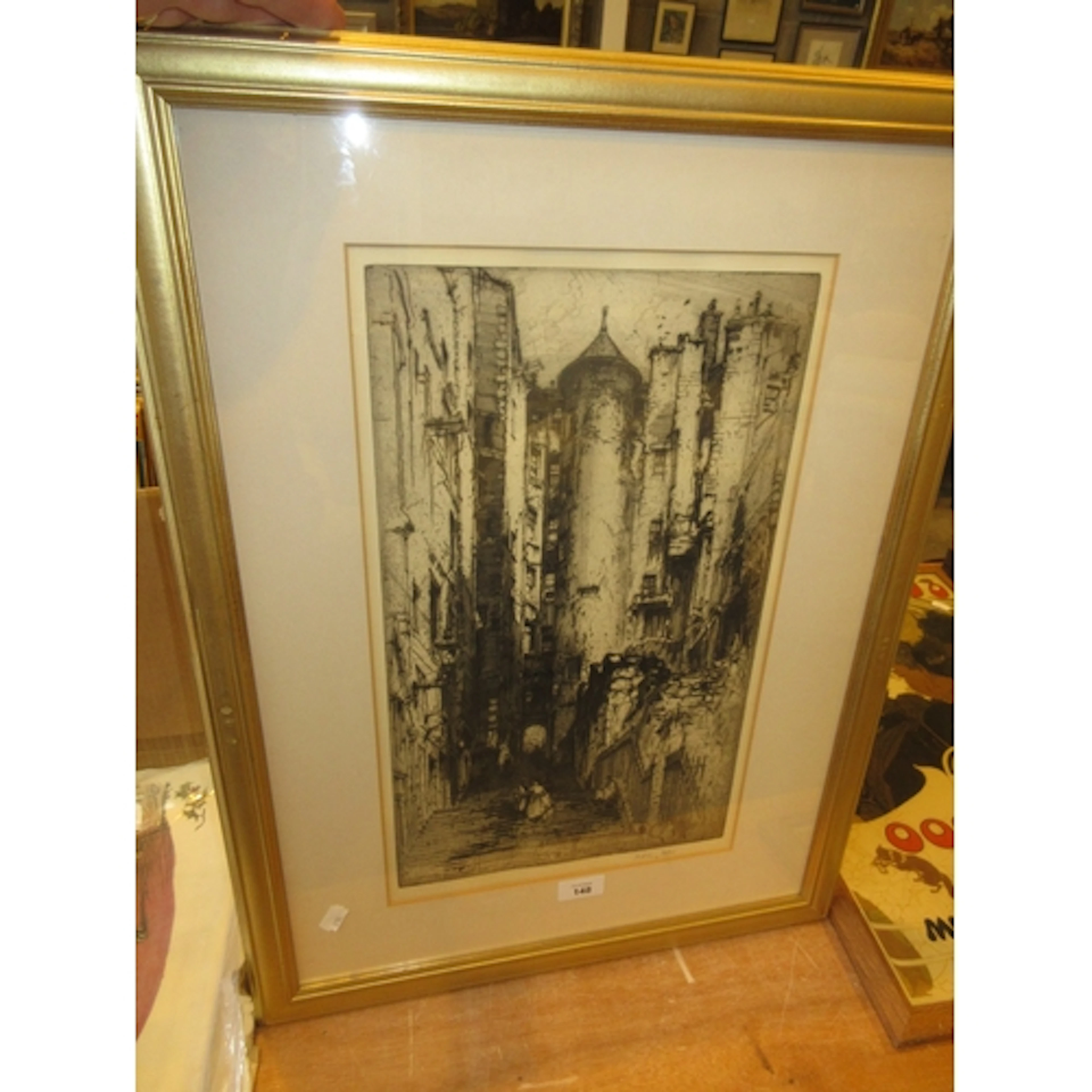 Hedley Fitton, (1859-1929), Etching, Advocates Close Edinbur...