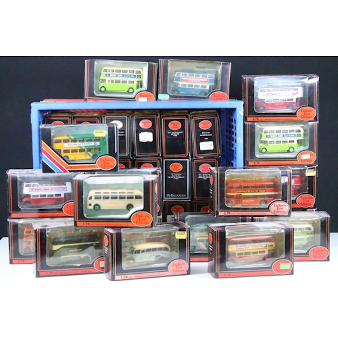 36 Boxed EFE Exclusive First Editions diecast model buses to...