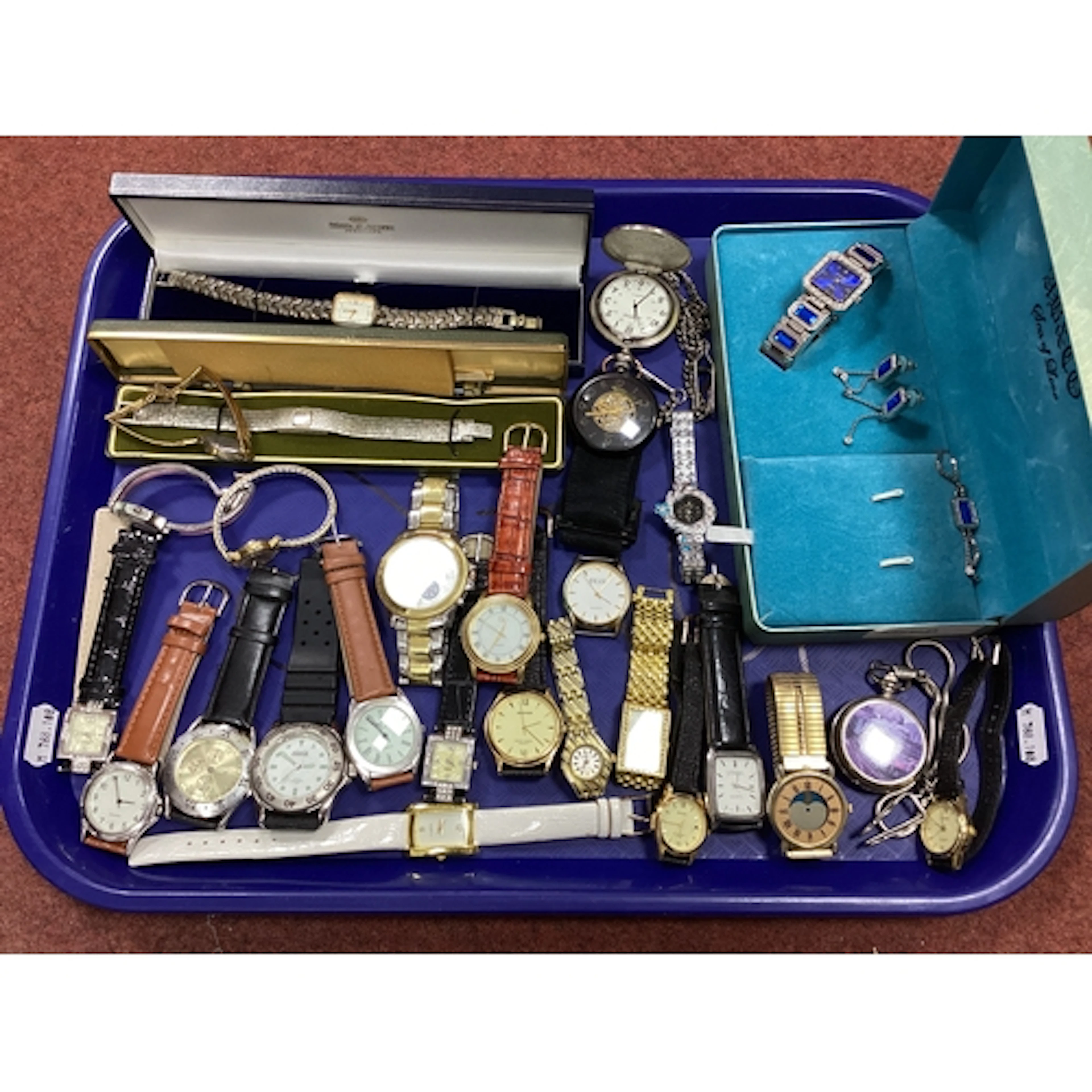 A Collection of Ladies and Gent's Wristwatches, including Av...