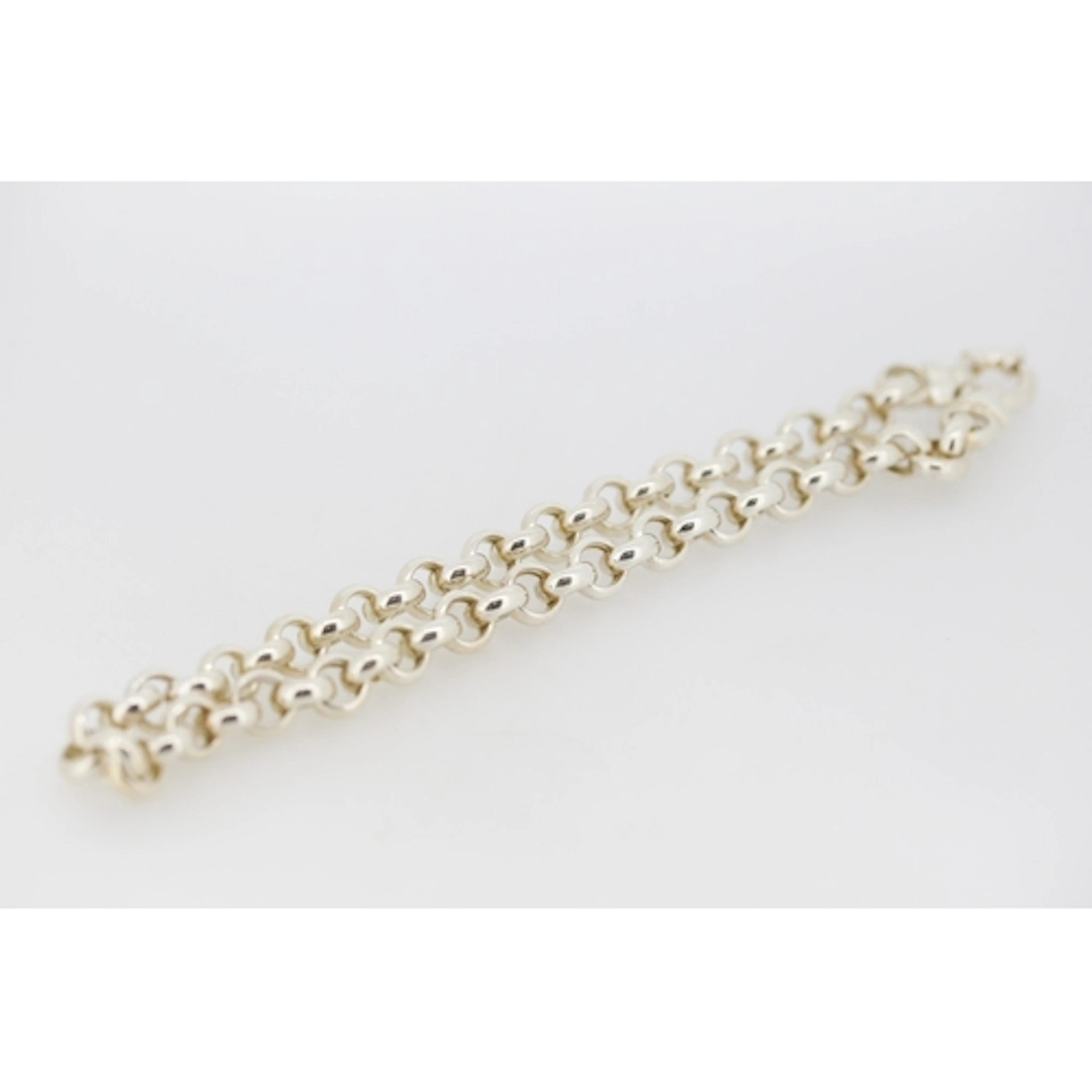 Sterling Silver Rolo Link Chain Necklace with Bolt Ring Clas...
