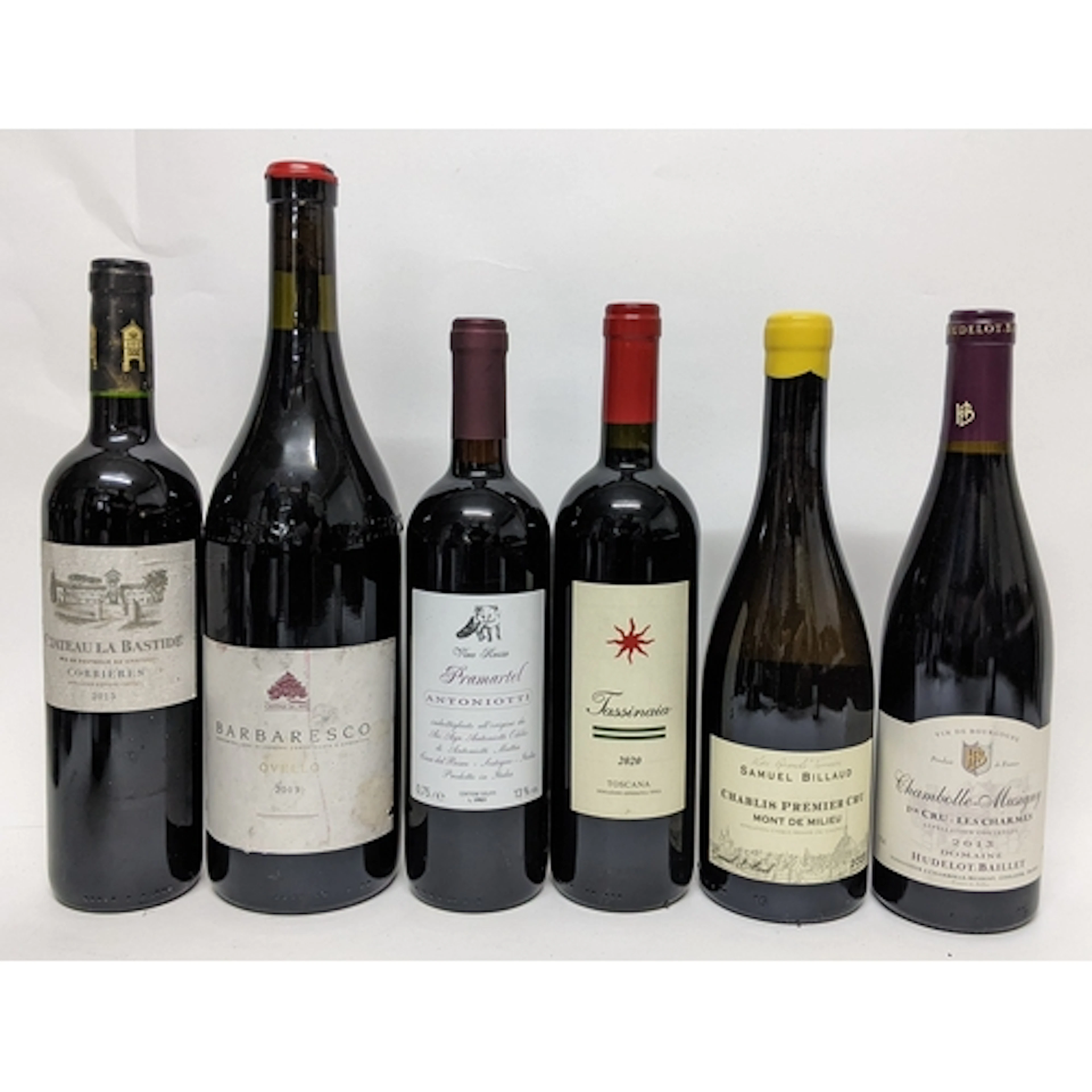 A group of wines, comprising: 1 bottle of Château La Bastide...