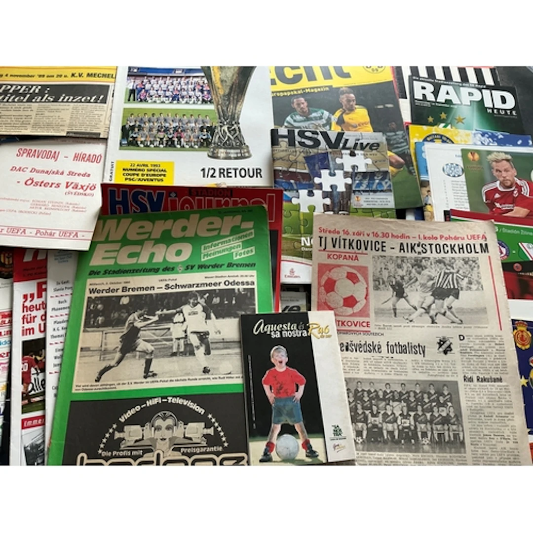 European Club Football Programmes: All appear to be European...
