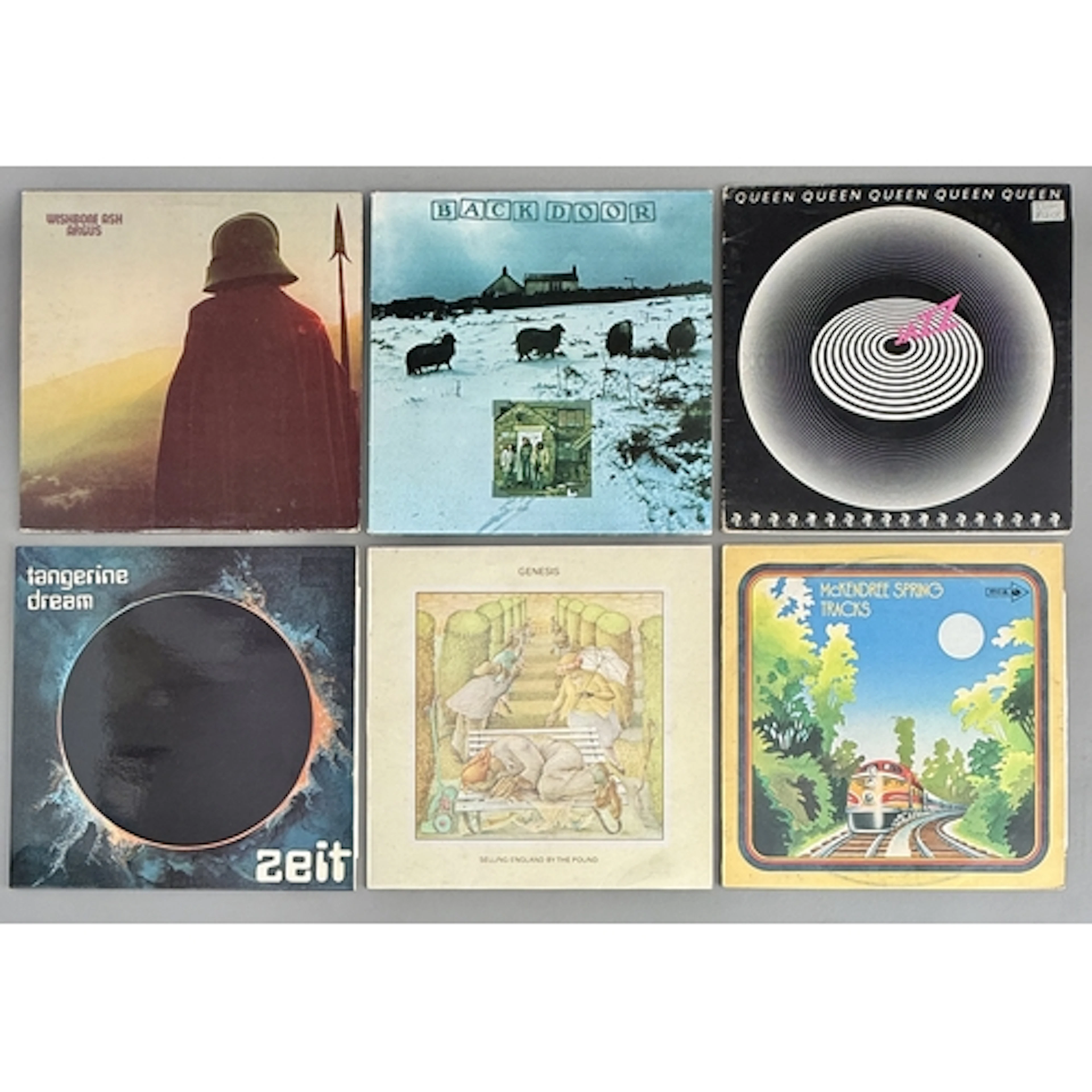 10 Prog Rock / Rock LP records - including Wishbone Ash; Bac...