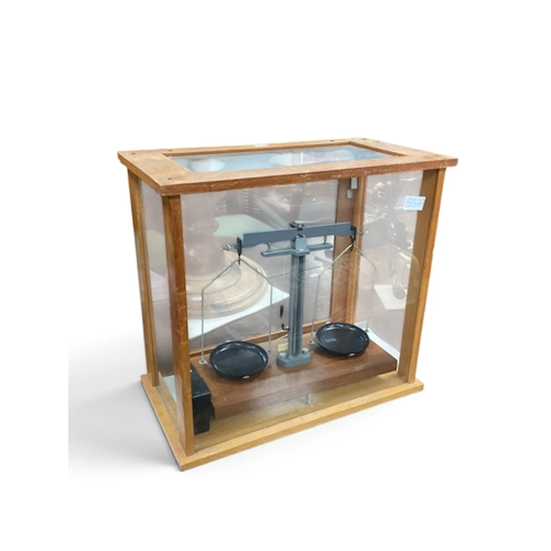 A mid-20th-century scientific precision balance scale by Phi...