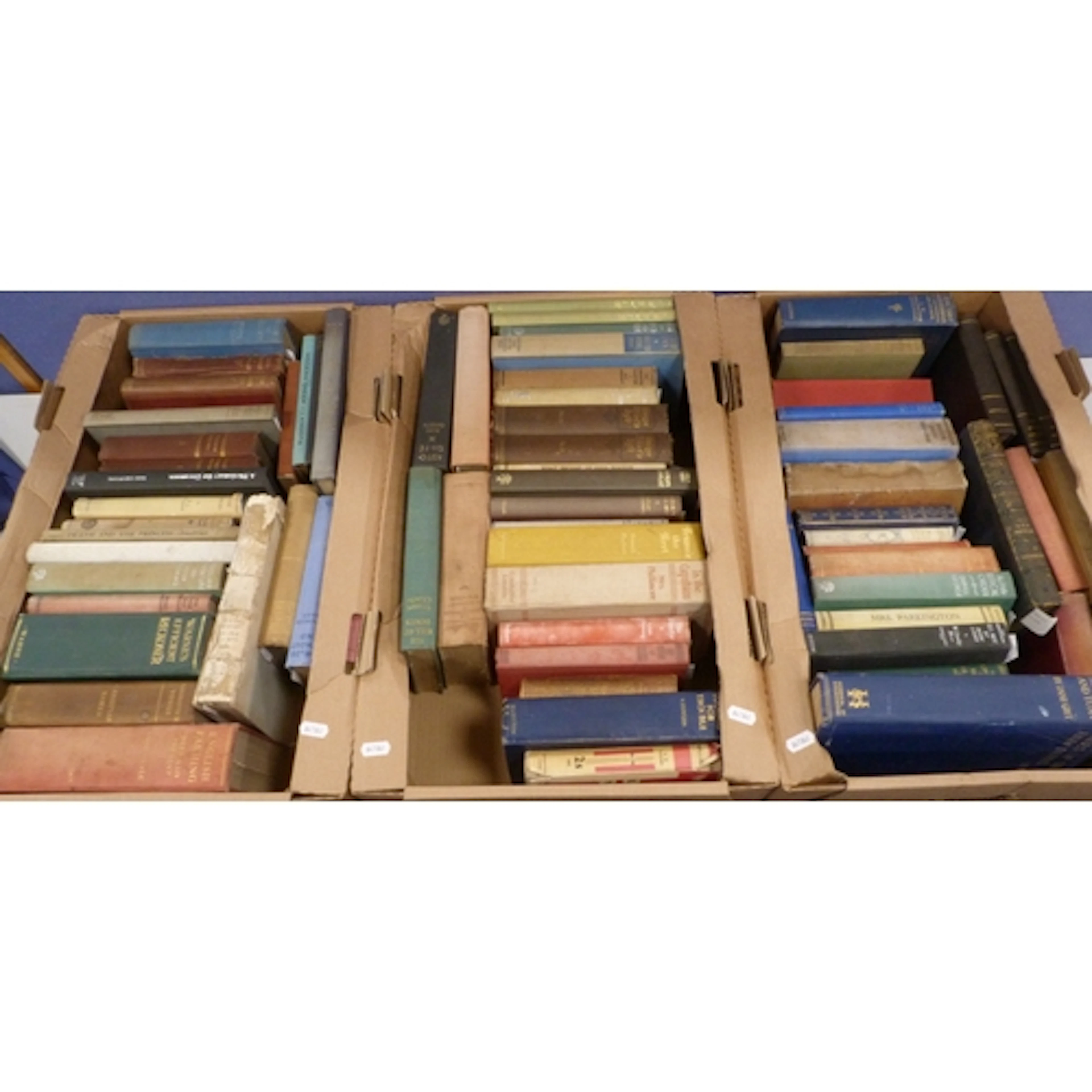 Three boxes of 19th century and later general books and nove...