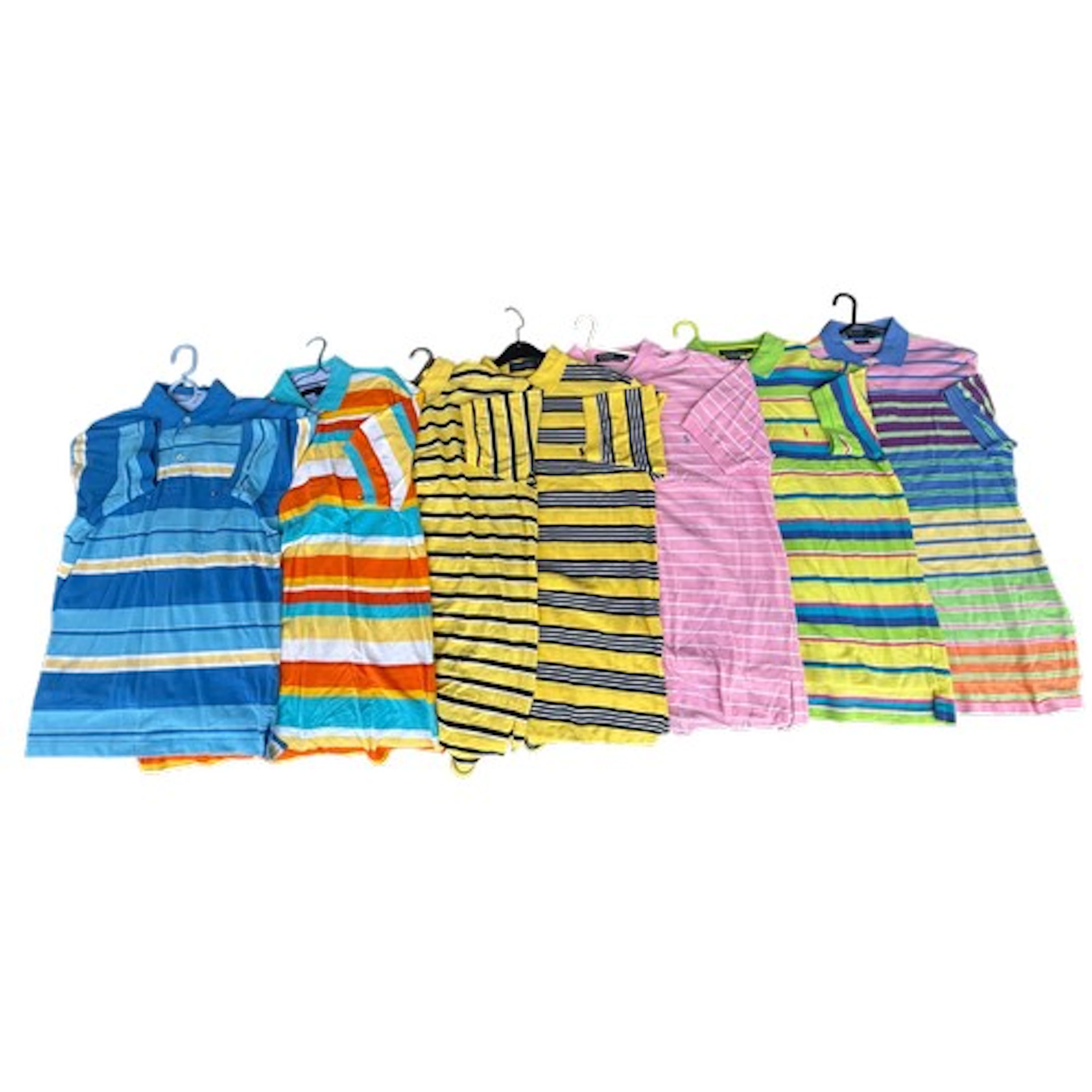 Seven polo shirts to include 5 x Ralph Lauren, 2 Tommy Hilfi...