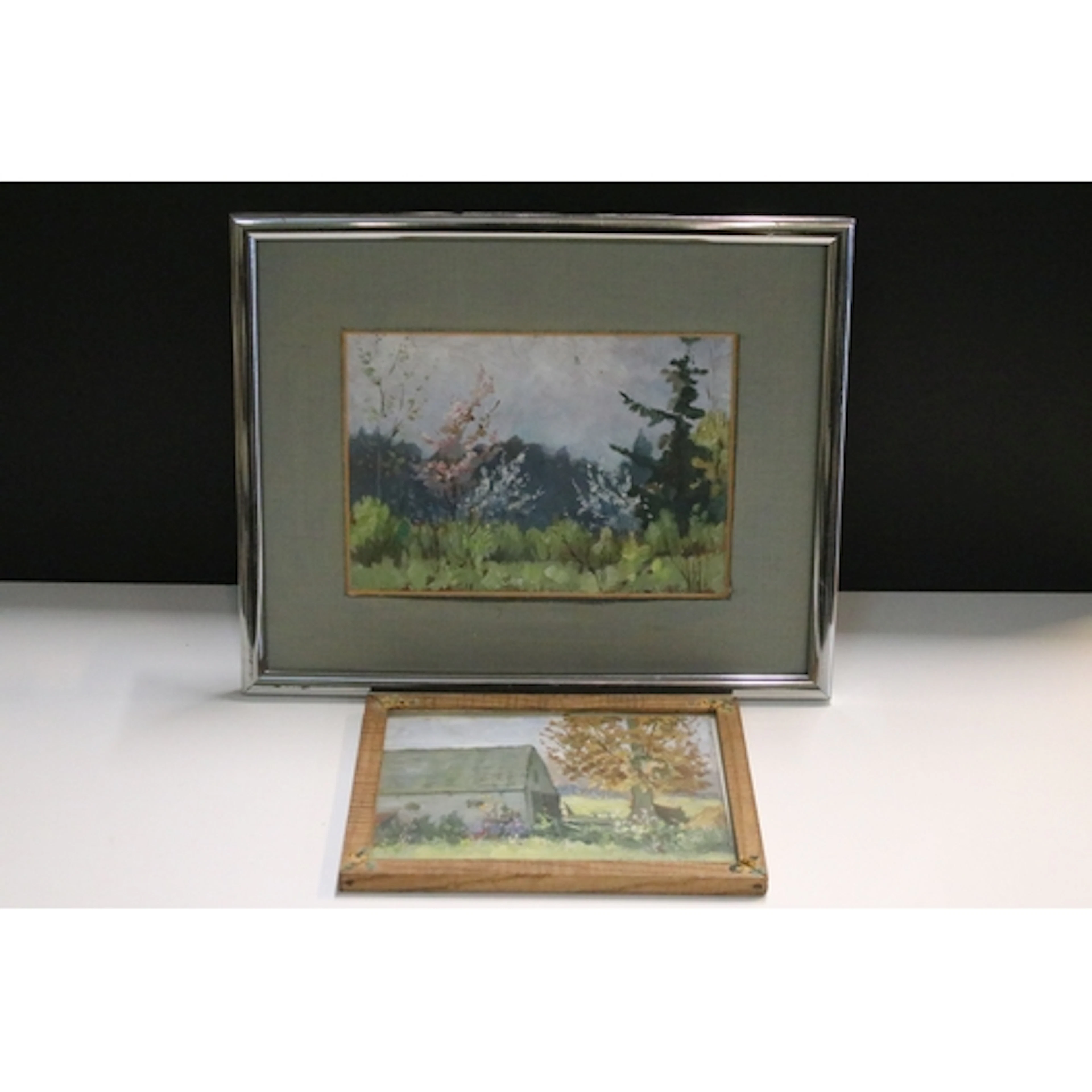 A.M Shaik Russell (late 19th/20th century), two paintings to...