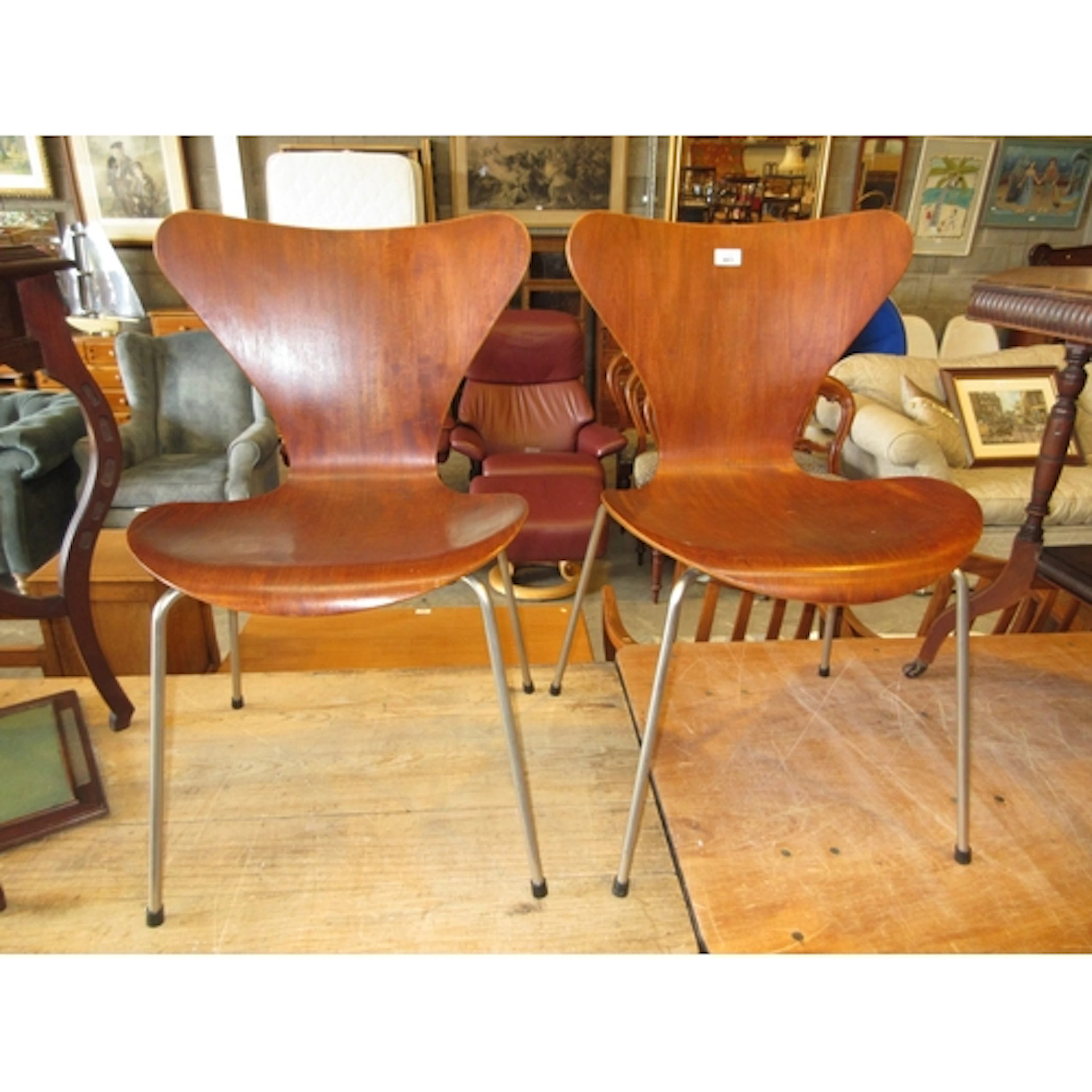 Arne Jacobsen, (1902-1971), Pair of Chairs Made for Fritz Ha...