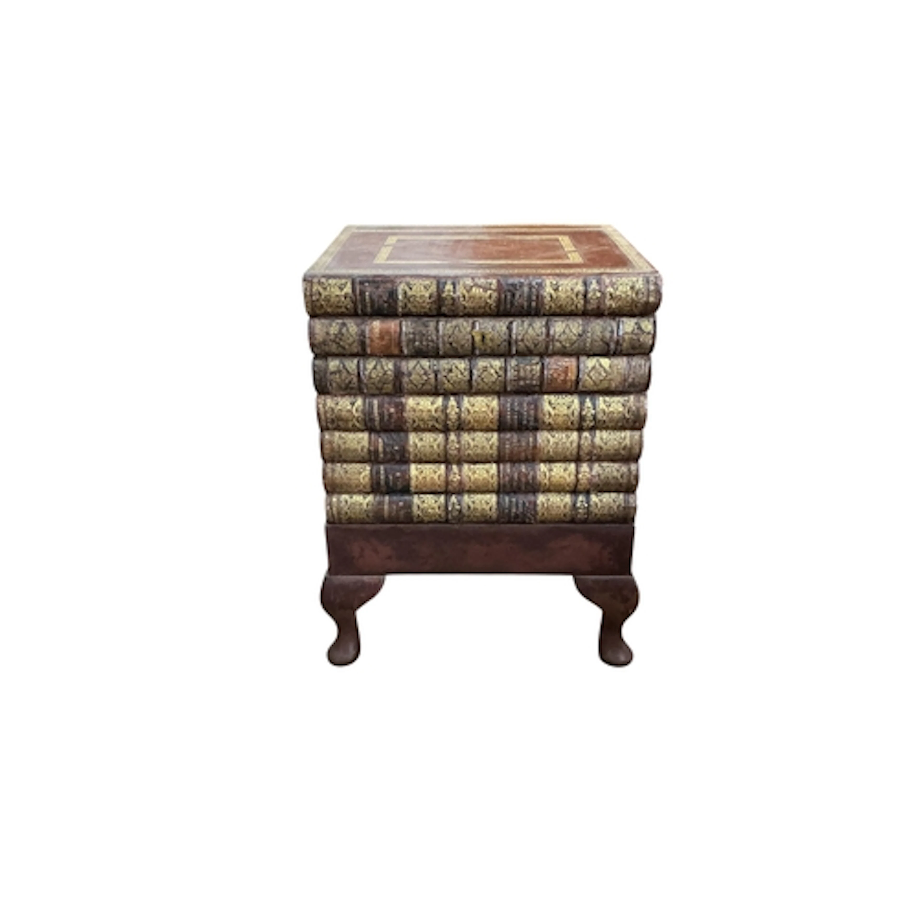 A reproduction cellarette modelled as a stack of antiquarian...