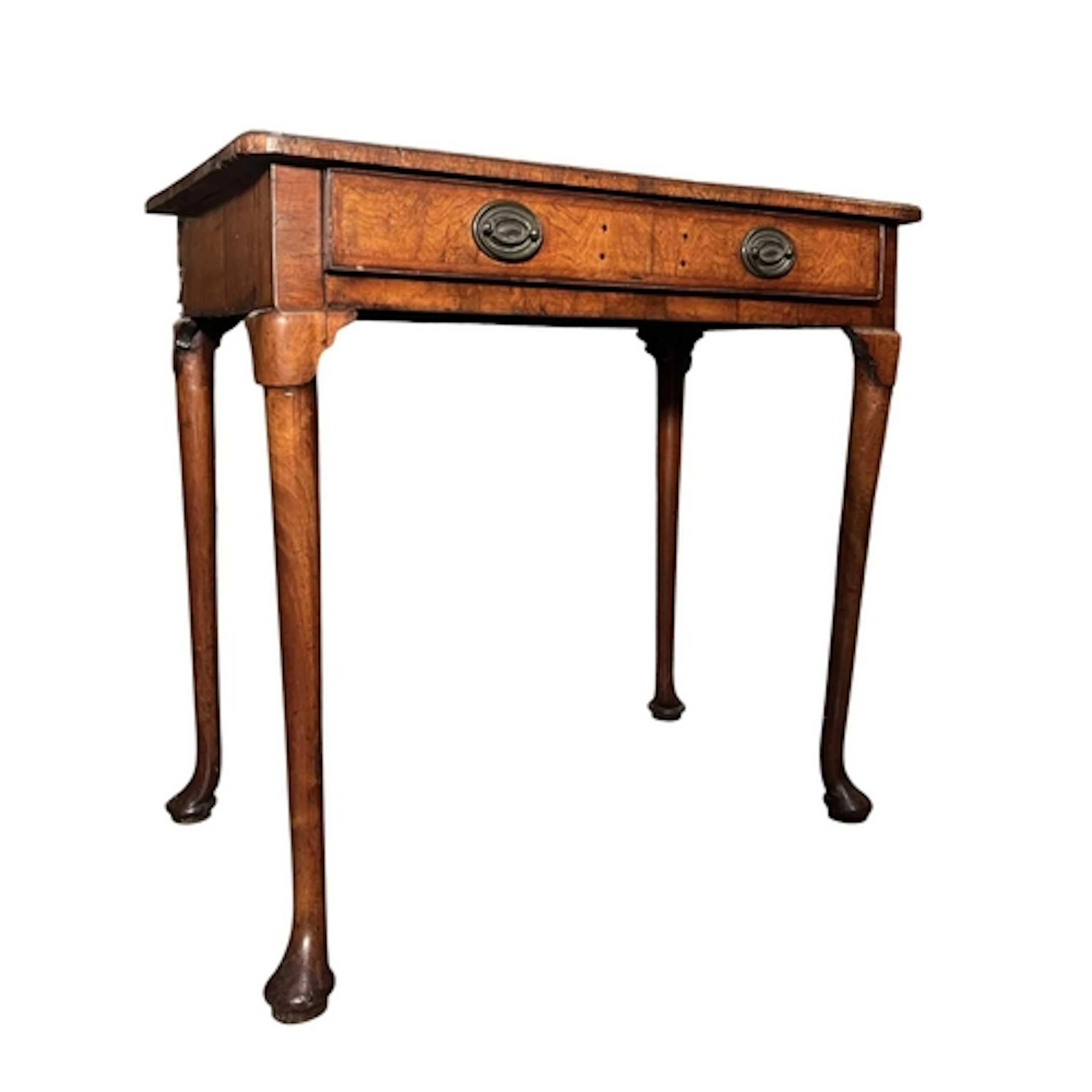 A George III late 18th century walnut Queen Anne veneered wr...