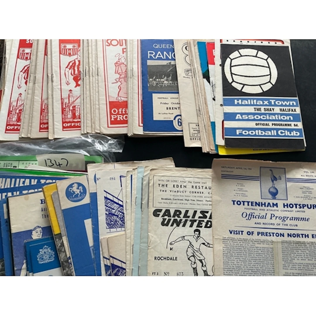 1960s Football Programmes: Includes 45 early to mid 60s and ...