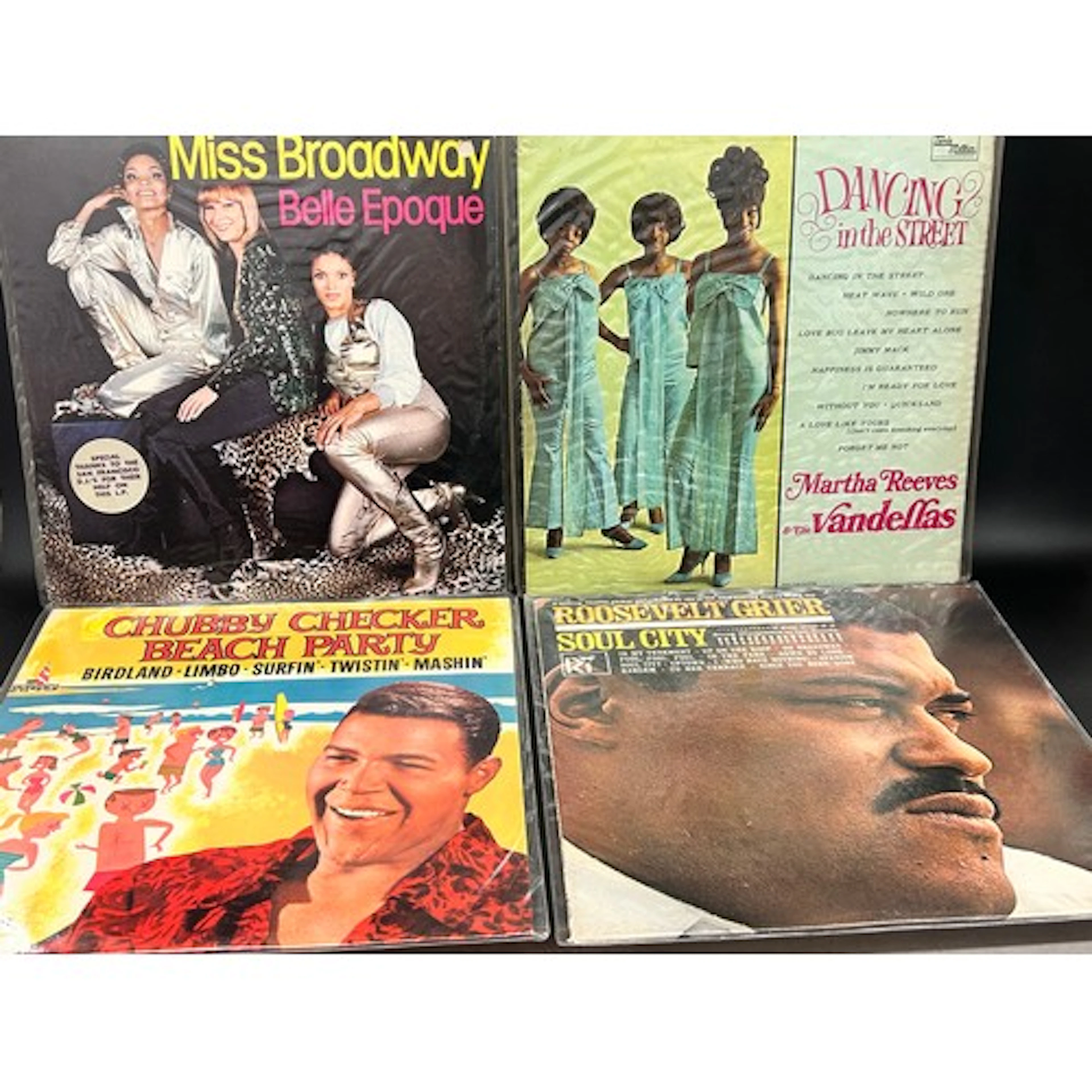 Collection of Vinyl LP records to include Martha and the Van...