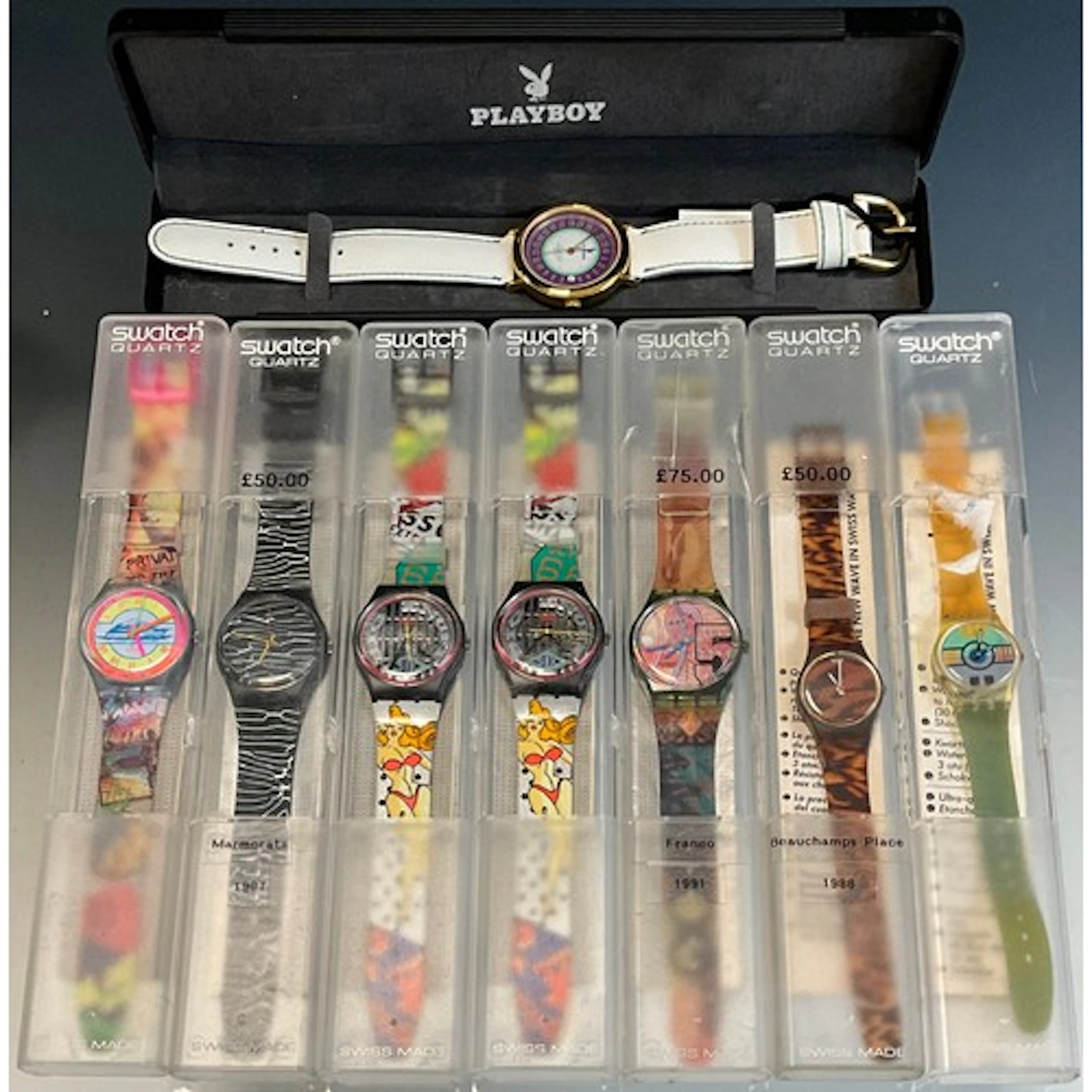 Swatch - GG110 Franco, GB119 Marmorata, GB151 Big Enuff, Ske...