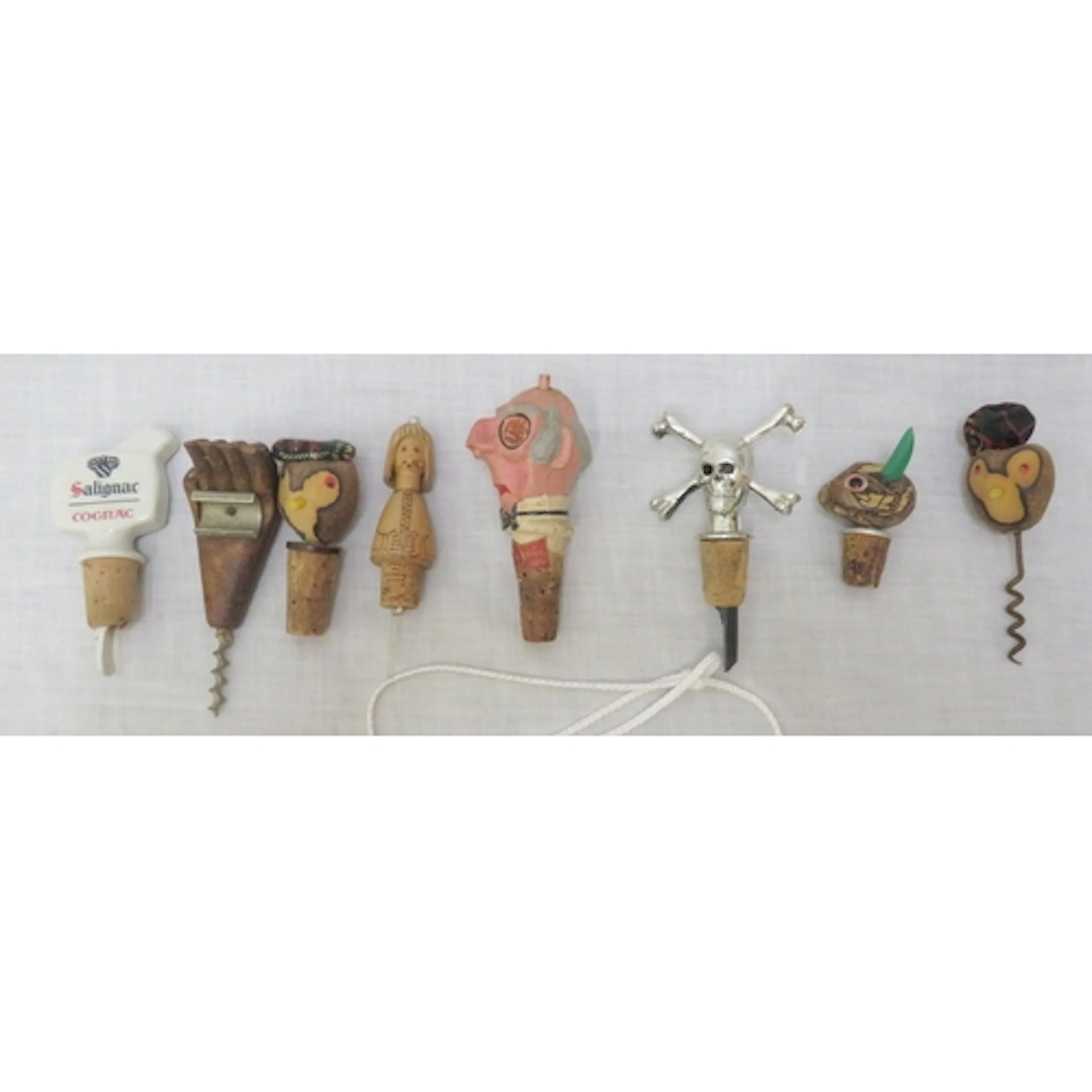 Vintage Paper Mache Kinki Bee monocled gentleman bottle stop...