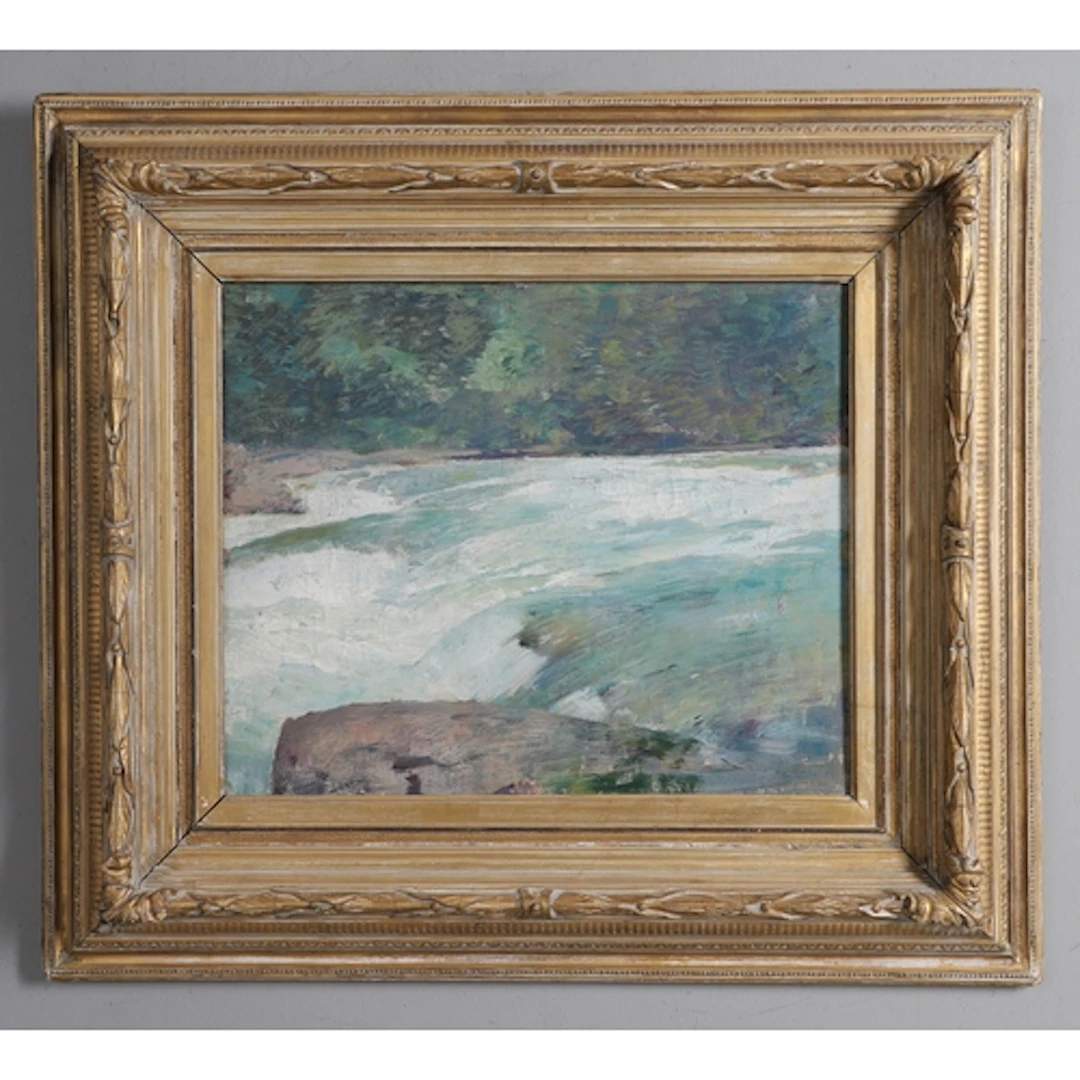 SÖREN EMIL CARLSEN (1853-1932). 'RAPIDS OVER NIAGRA'. Inscri...