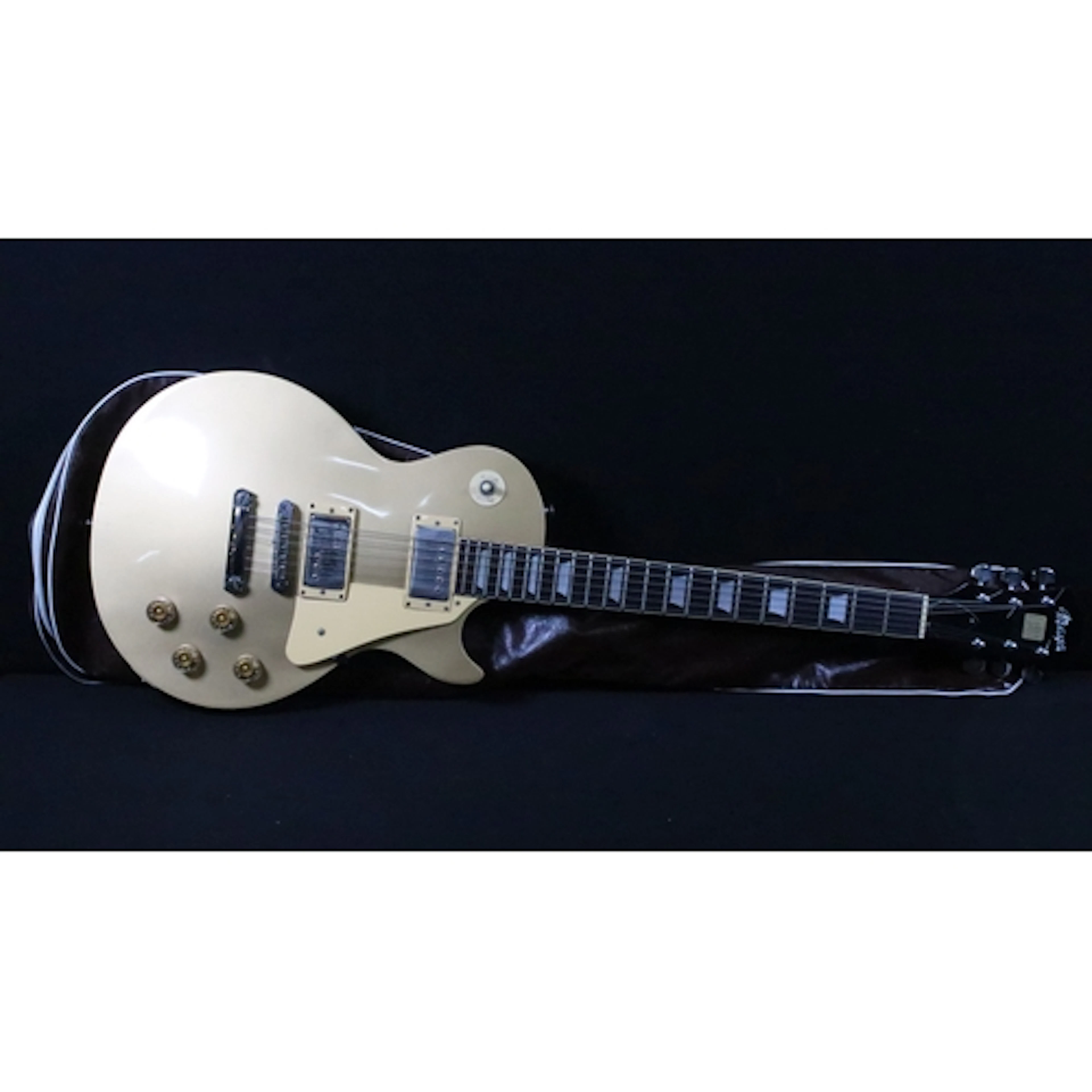 Guitar - Maya Les Paul style gold top guitar made in Japan