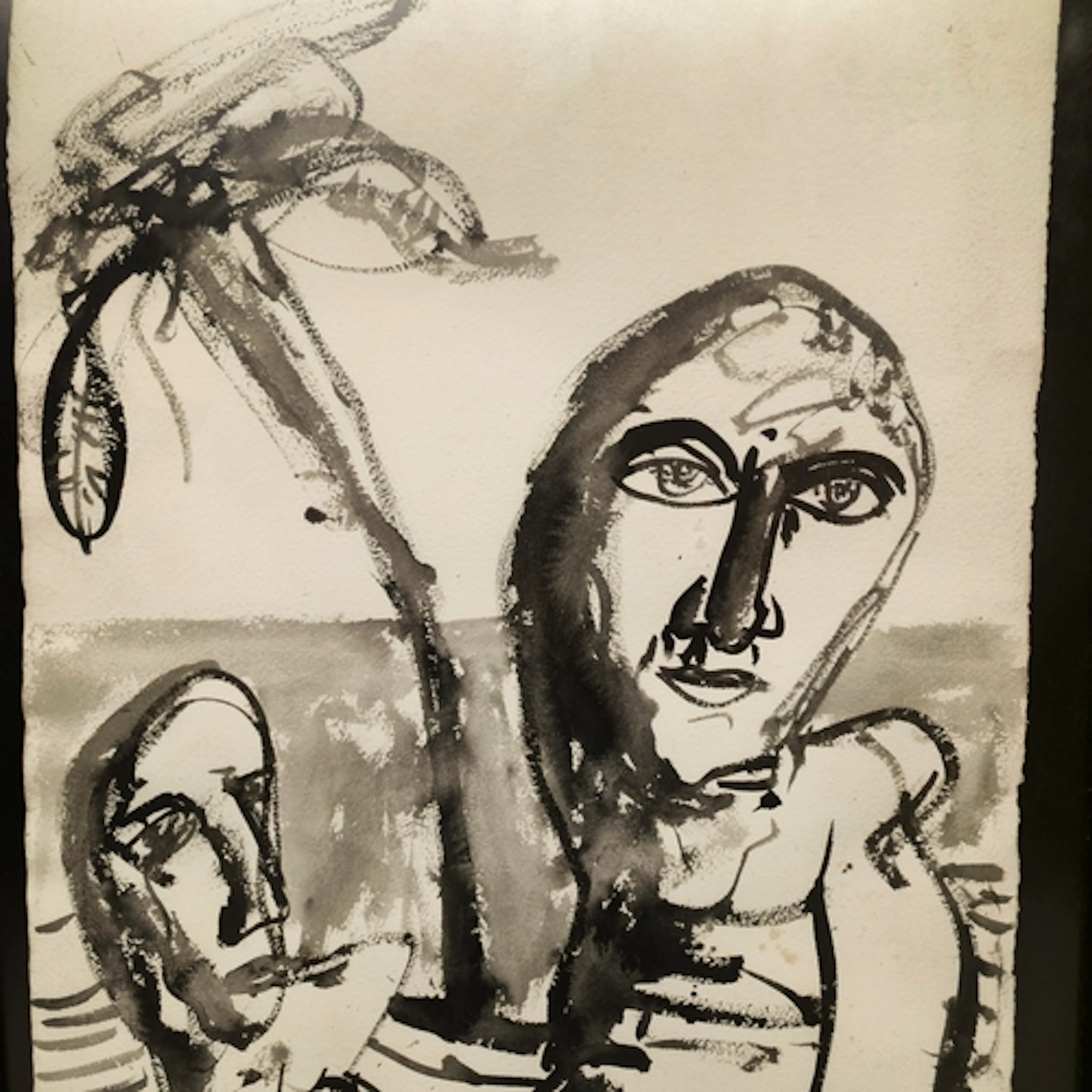 John Bellany C.B.E, R.A., British 1942-2013 ARR Stylised Fac...