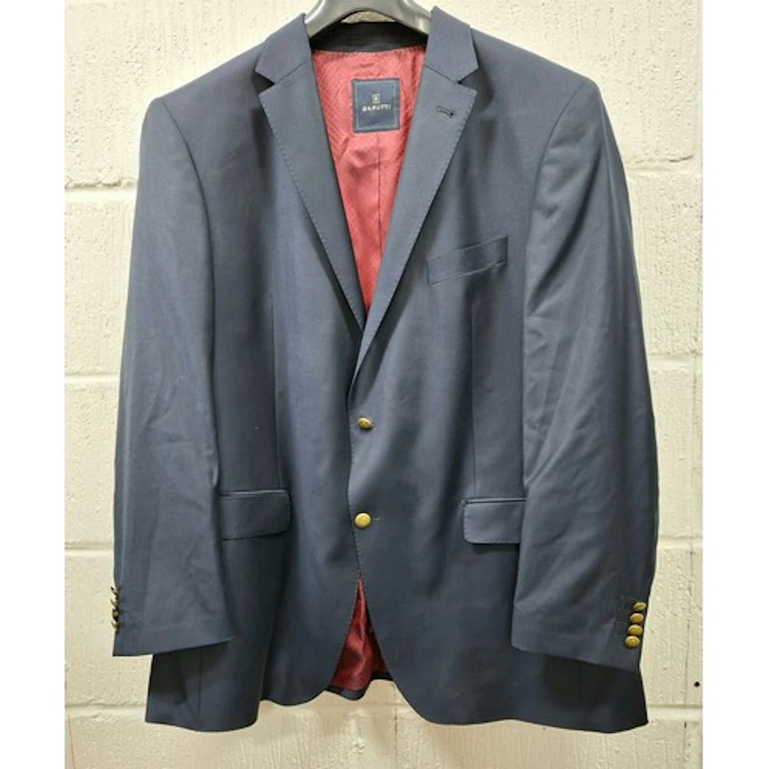 An unworn gents Barutti navy wool blazer with original tags ...