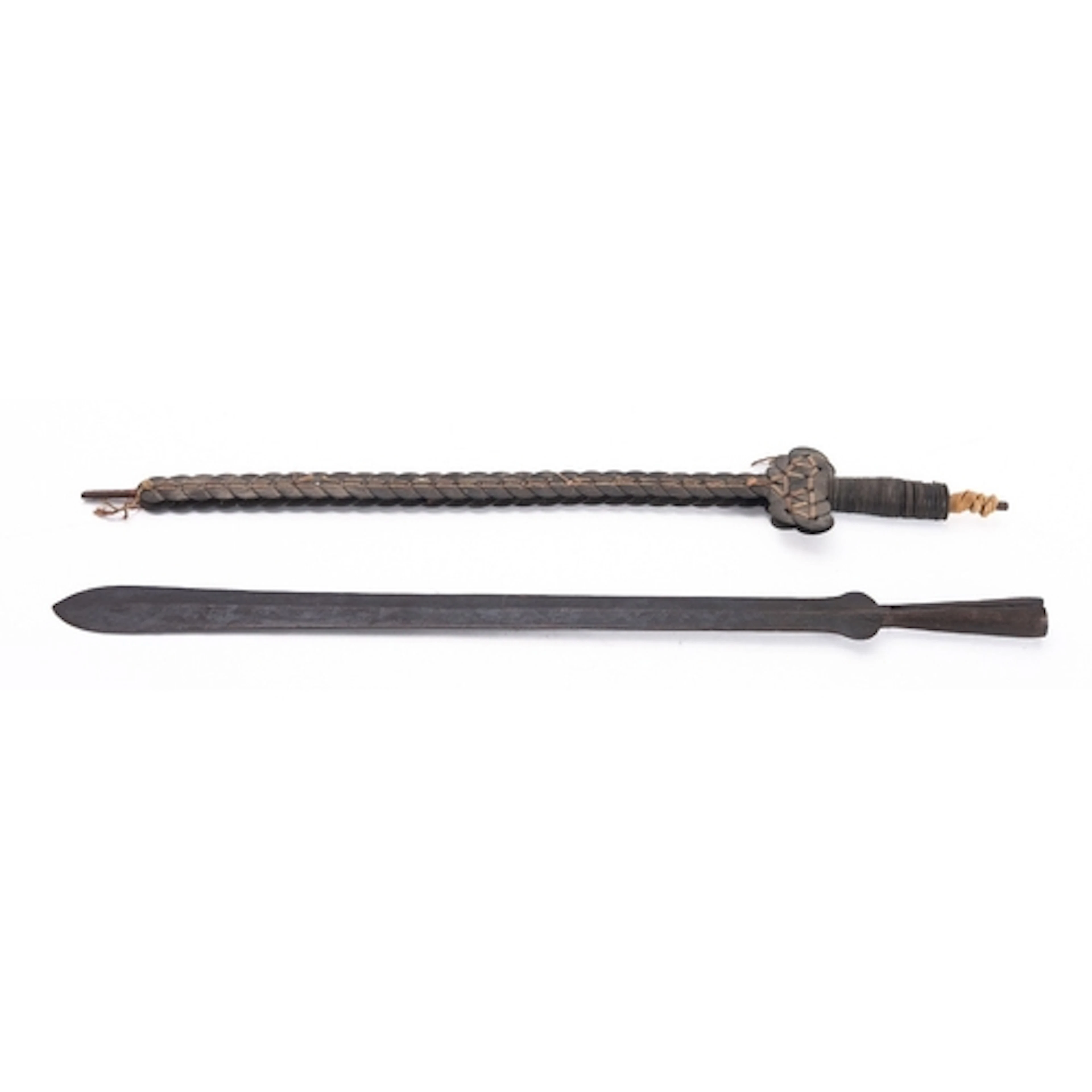 A 19th century North African Takouba, Tuareg tribal sword in...