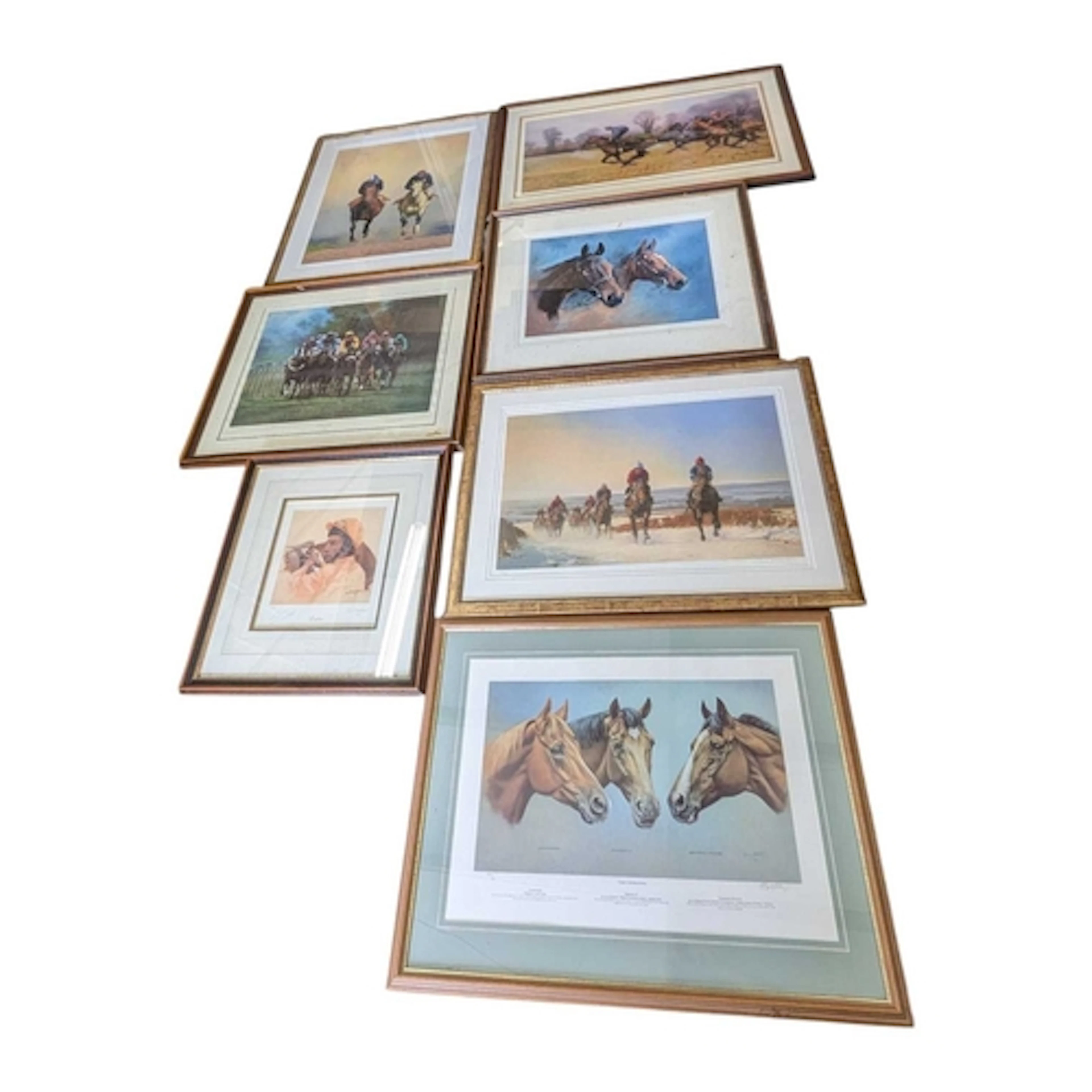 A mixed selection of equestrian-related signed limited editi...