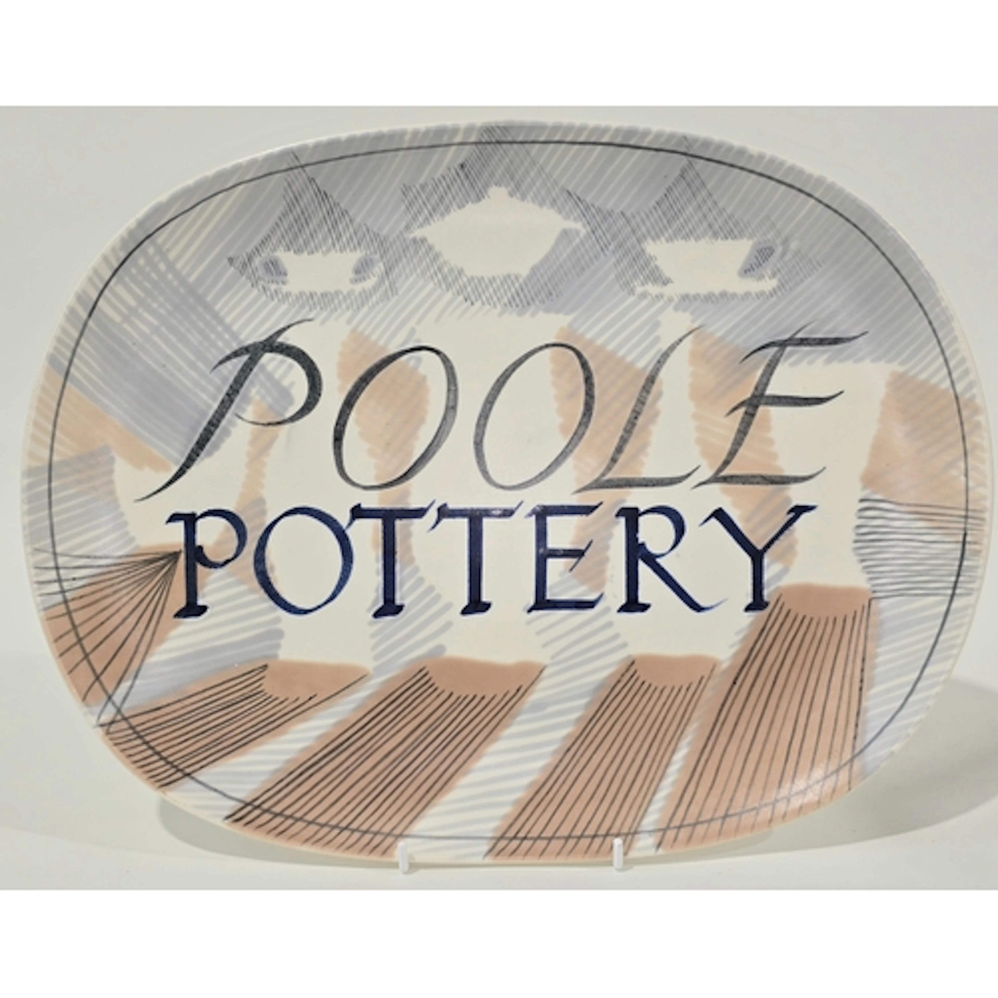 Poole Pottery display plaque designed by Ann Read 1956, 14" ...