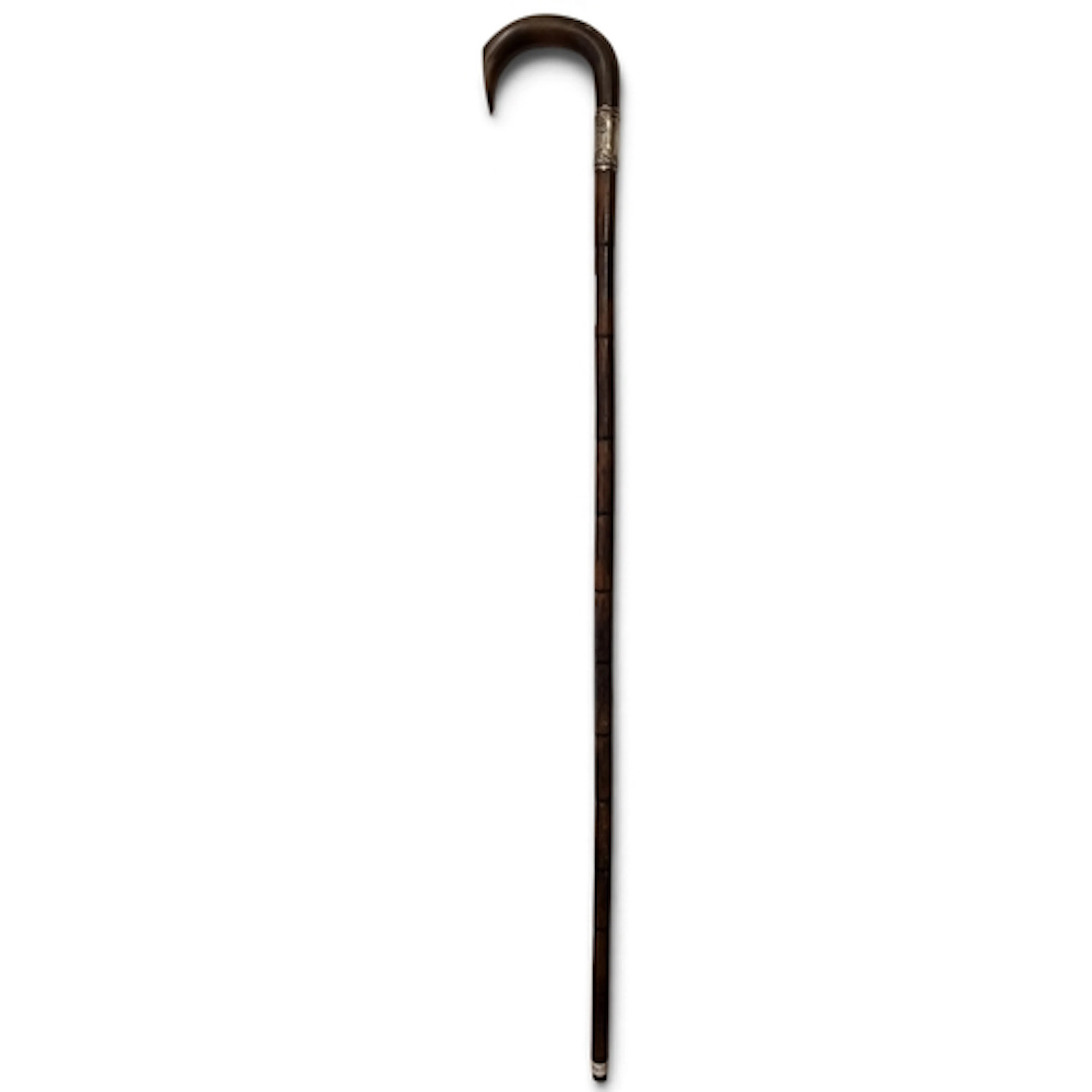 An early 20th Century Partridge Wood Walking Stick with a ho...