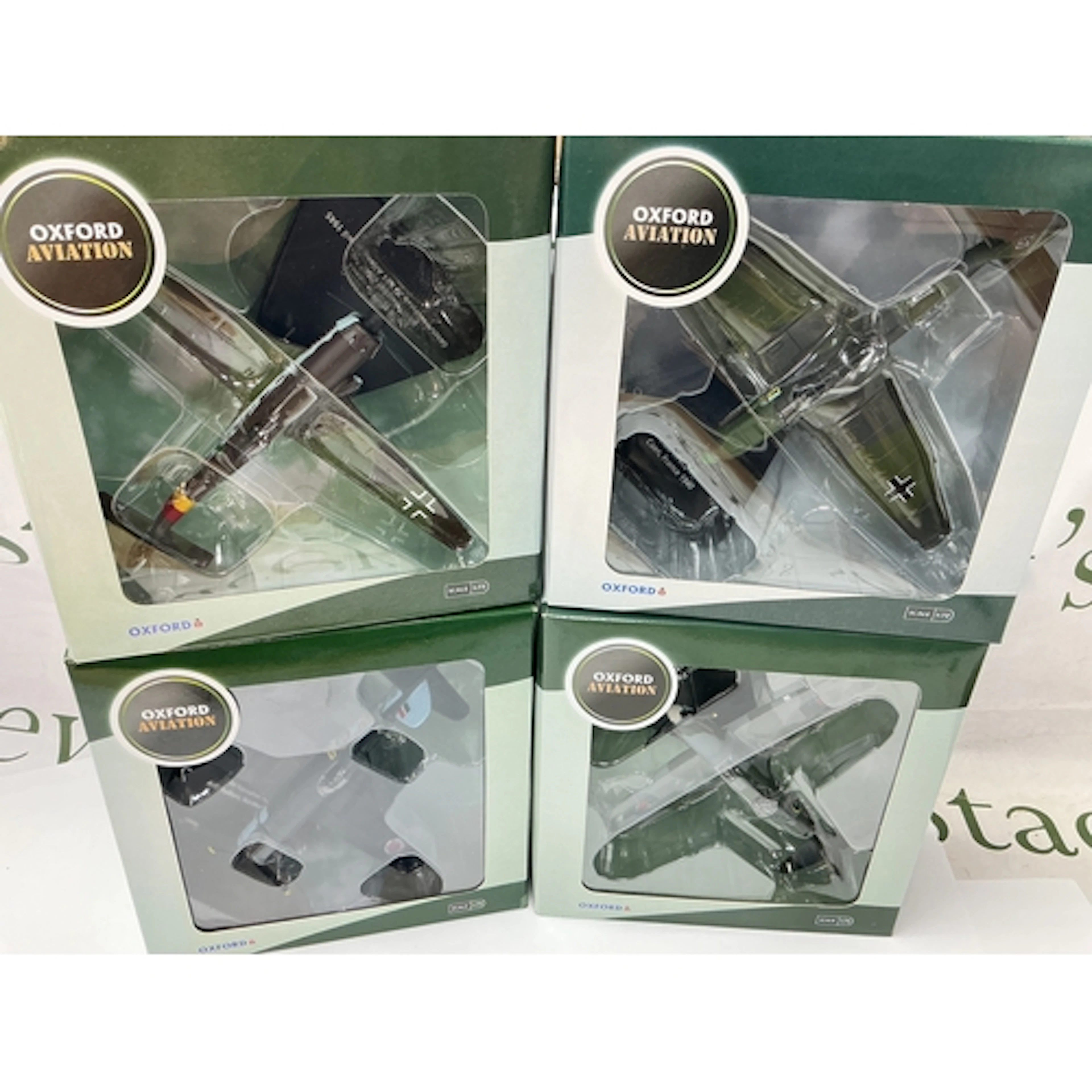 4 Boxed Oxford Aviation WW2 Aircraft, All 1/72 Scale. (4).