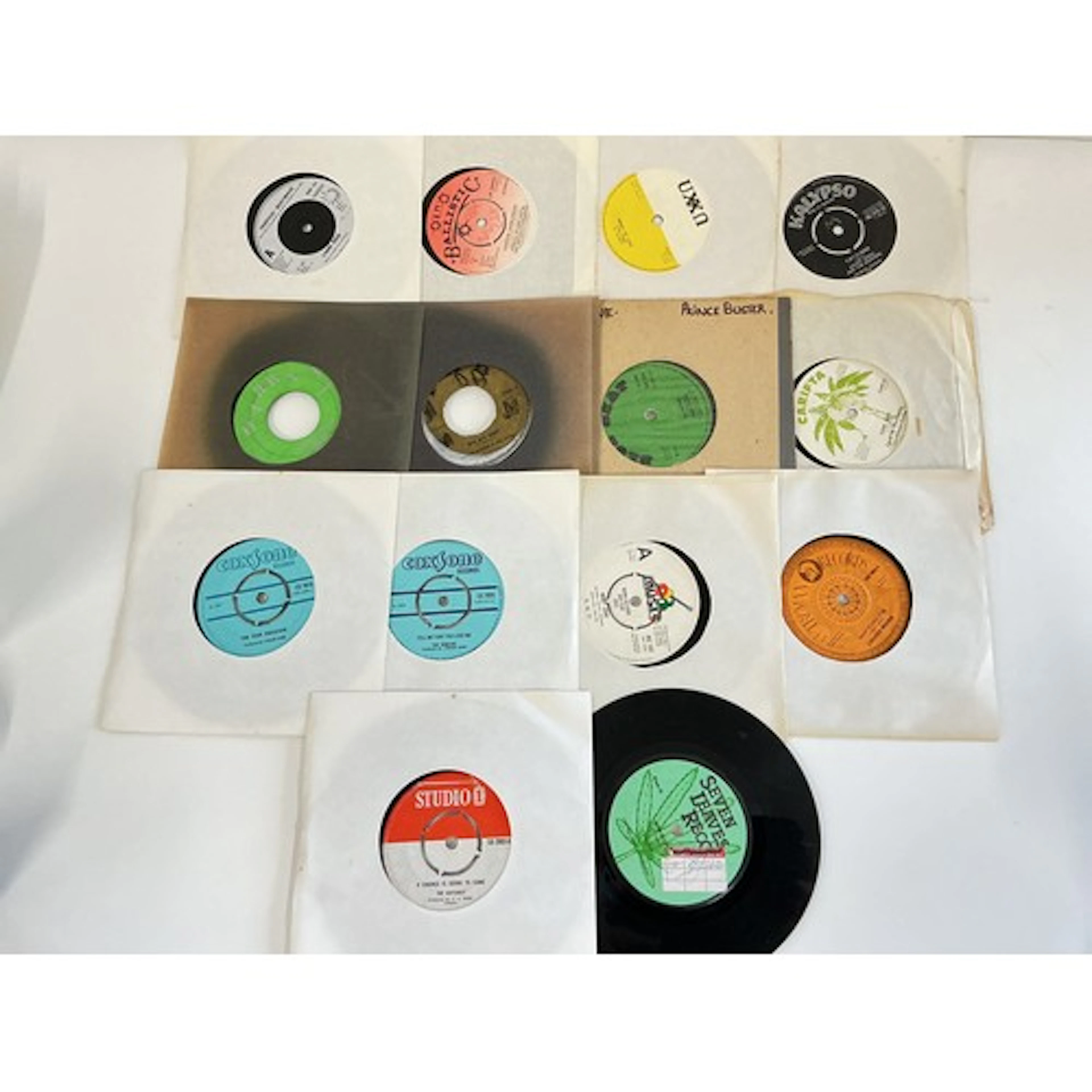 A small collection of reggae and blues 7” singles by various...