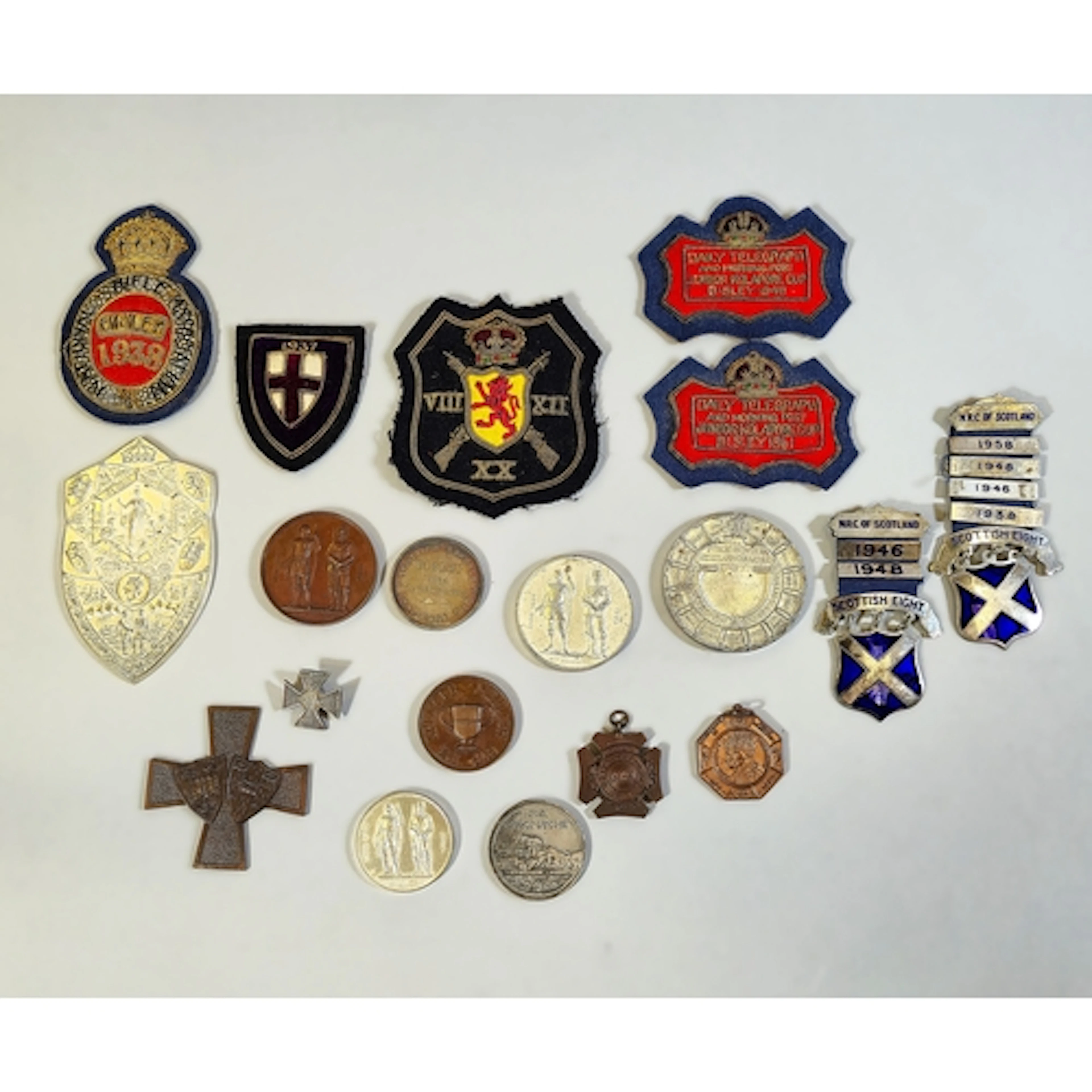 Two National Rifle Club of Scotland (NRC) 'Scottish Eight' s...