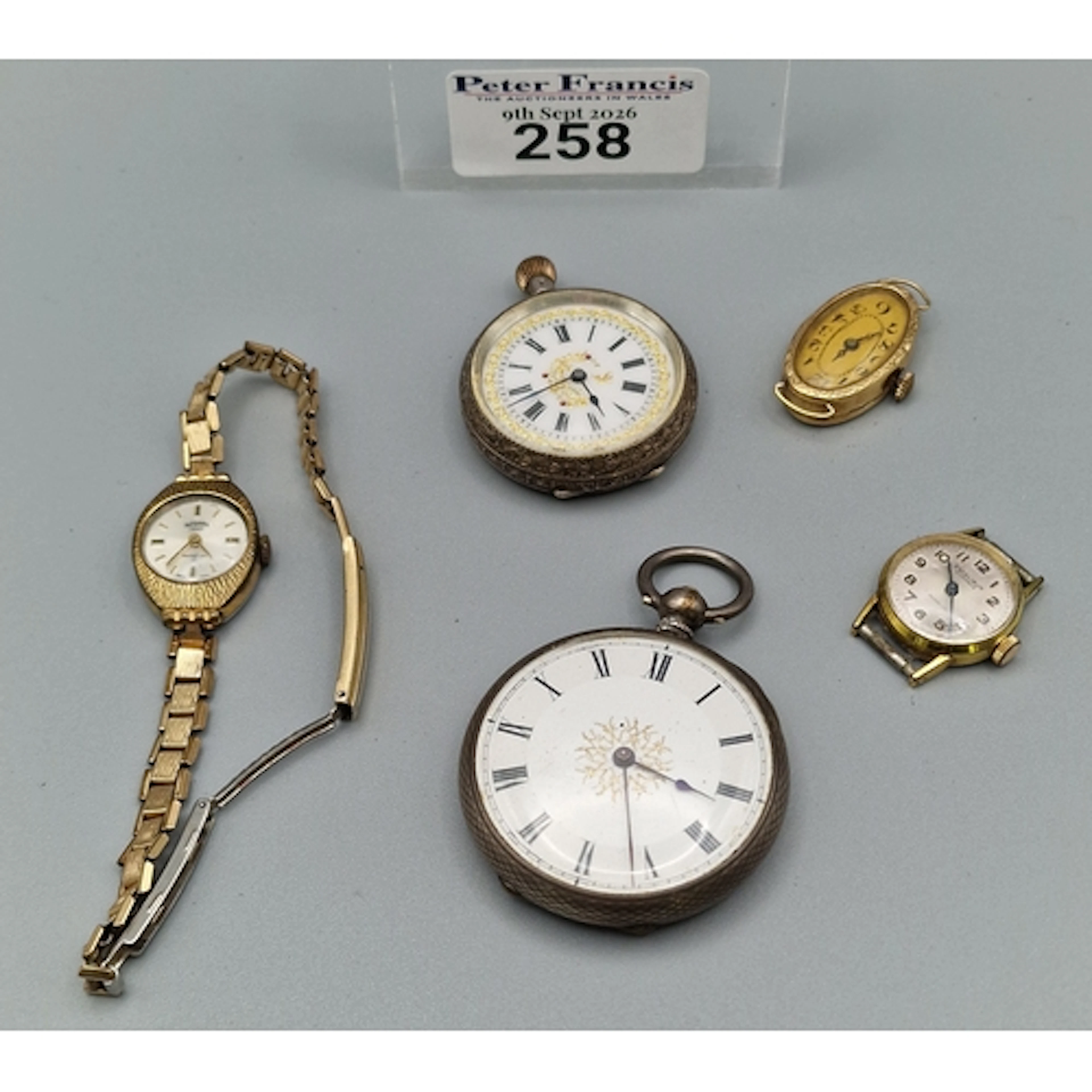 Ladies' gold plated Medana lever bracelet cocktail watch, a ...