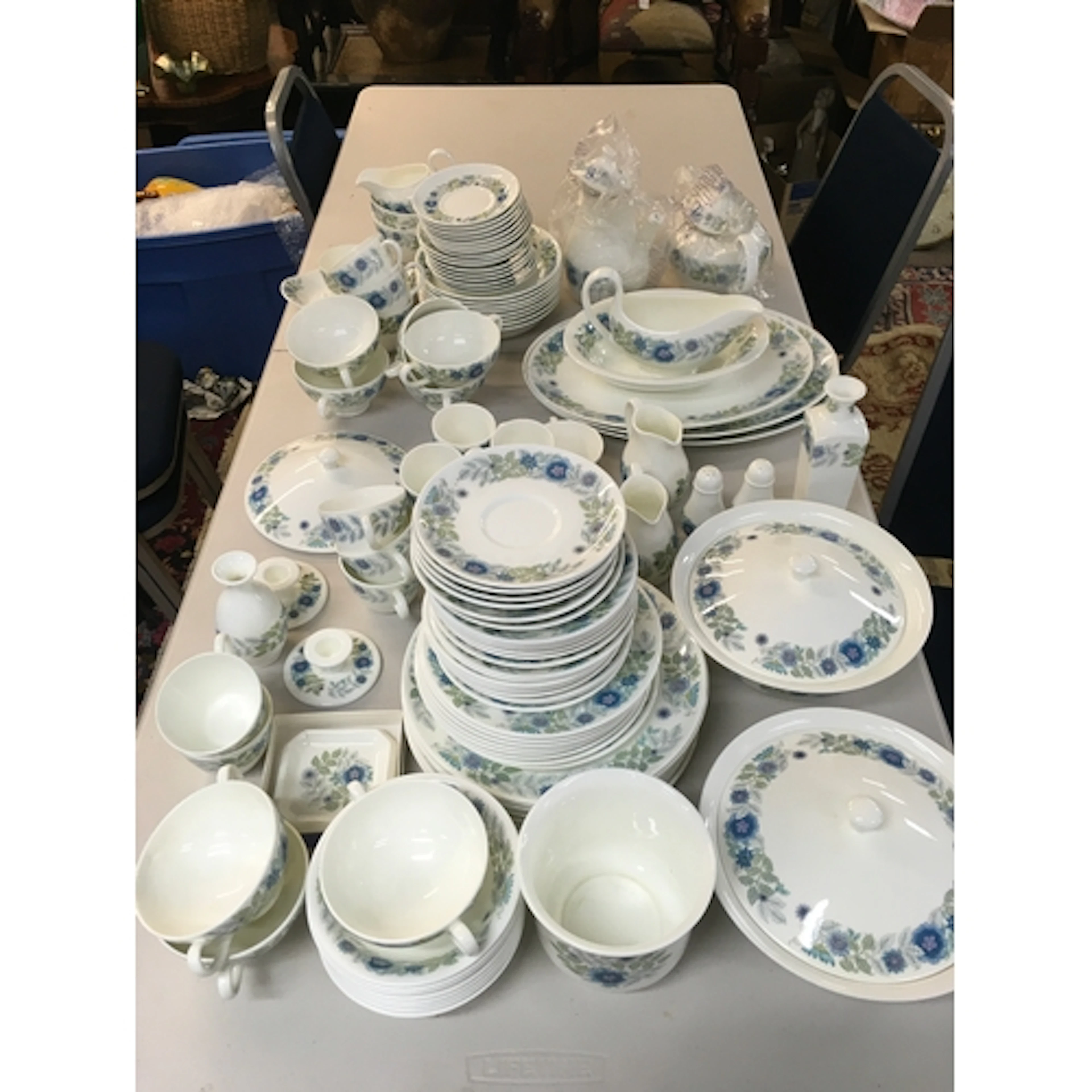 Wedgwood Clementine dinner service including plates ,cups, v...