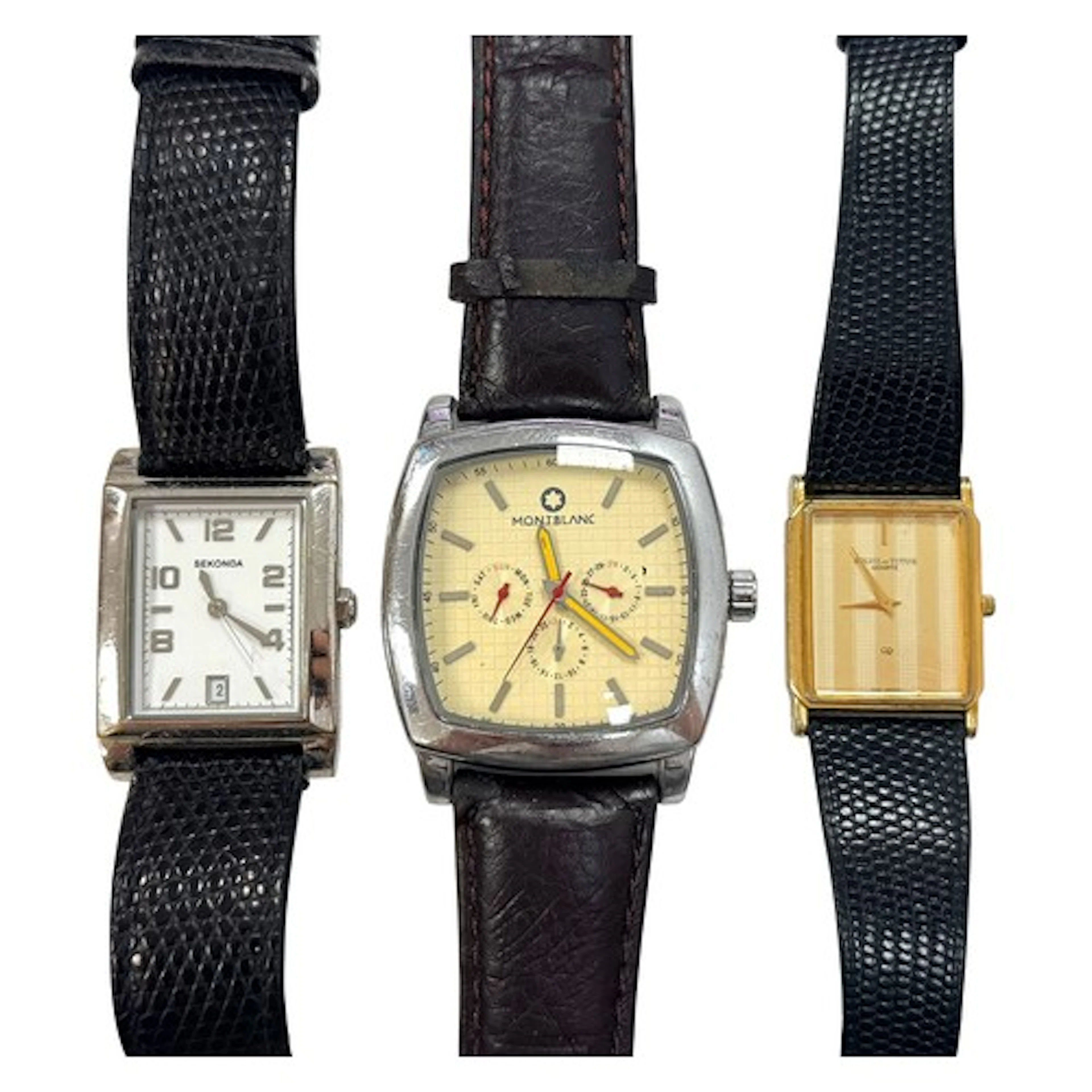 Trio of Wristwatches to include Montblanc, Sovil et Titus an...